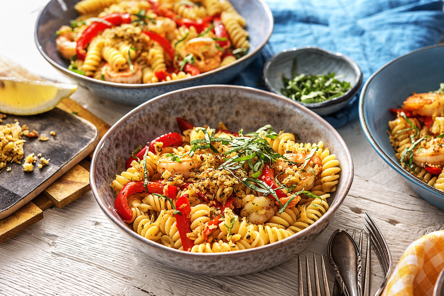 Fusillis aux crevettes