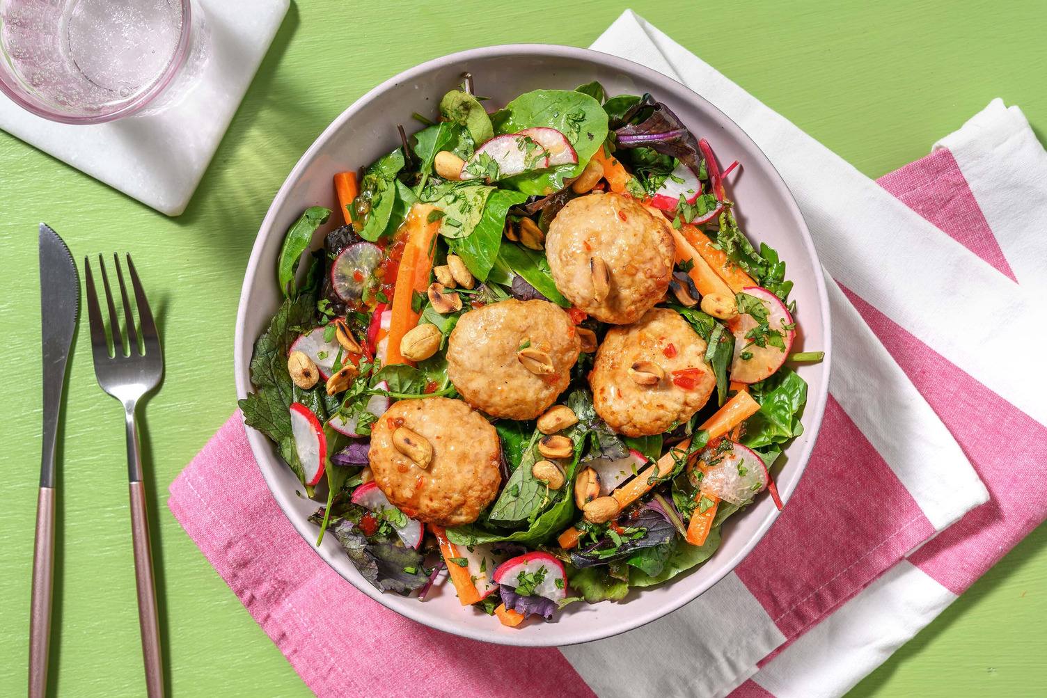 Galettes de dinde à la citronnelle façon vietnamienne