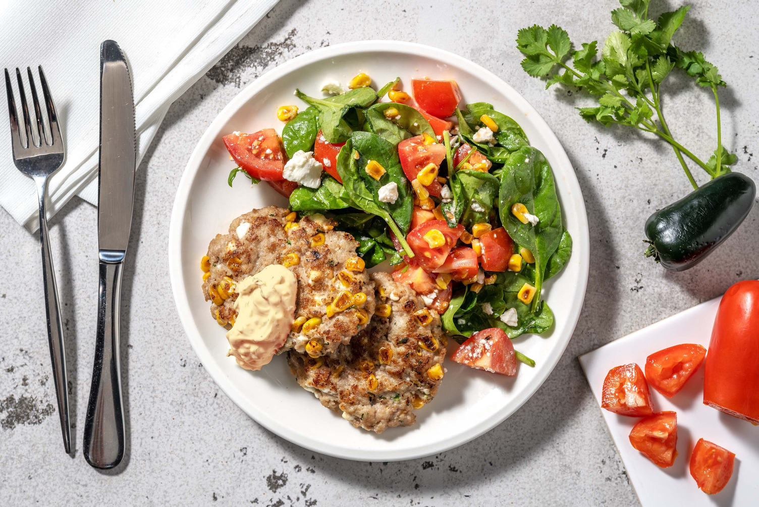 Smart Jalapeño-Feta Beef Patties