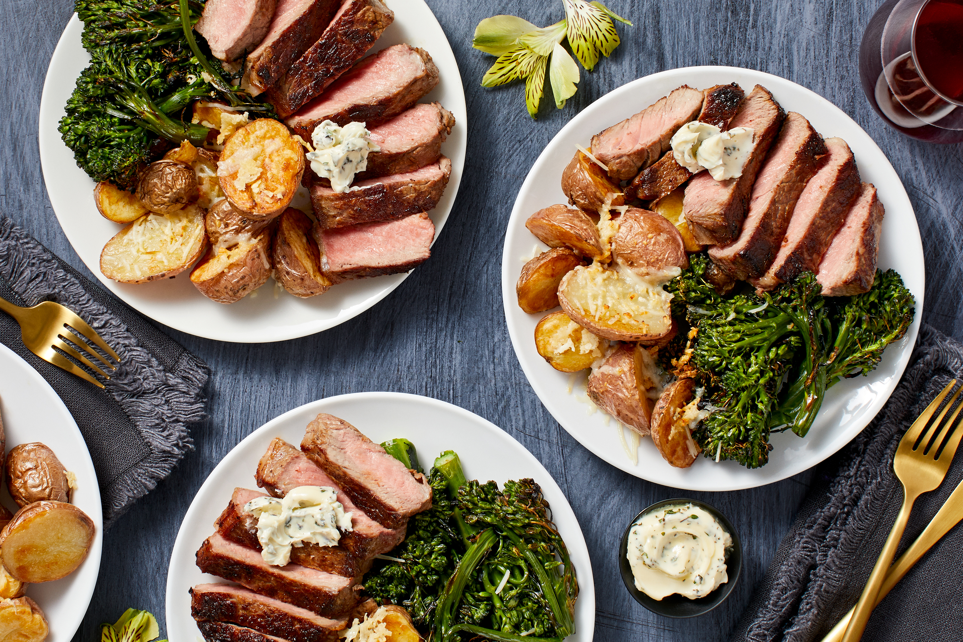 Garlic Herb Buttered Sirloin Steak