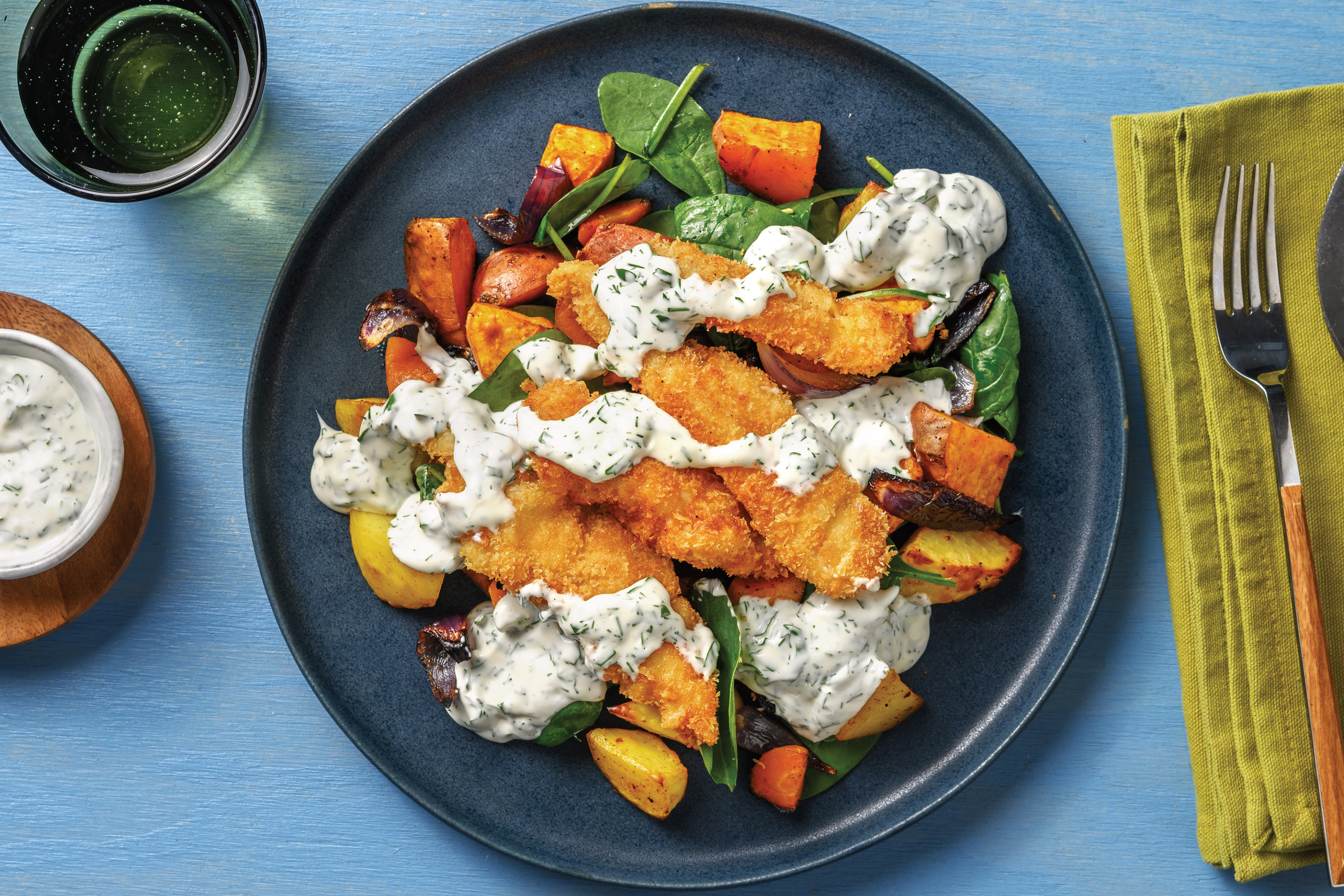 Garlic & Herb Crumbed Chicken