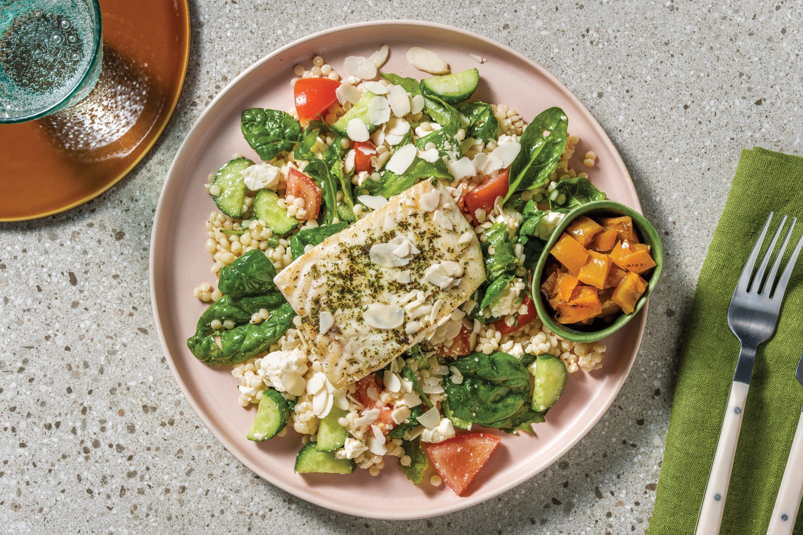 Garlic-Herb Chicken & Capsicum Relish