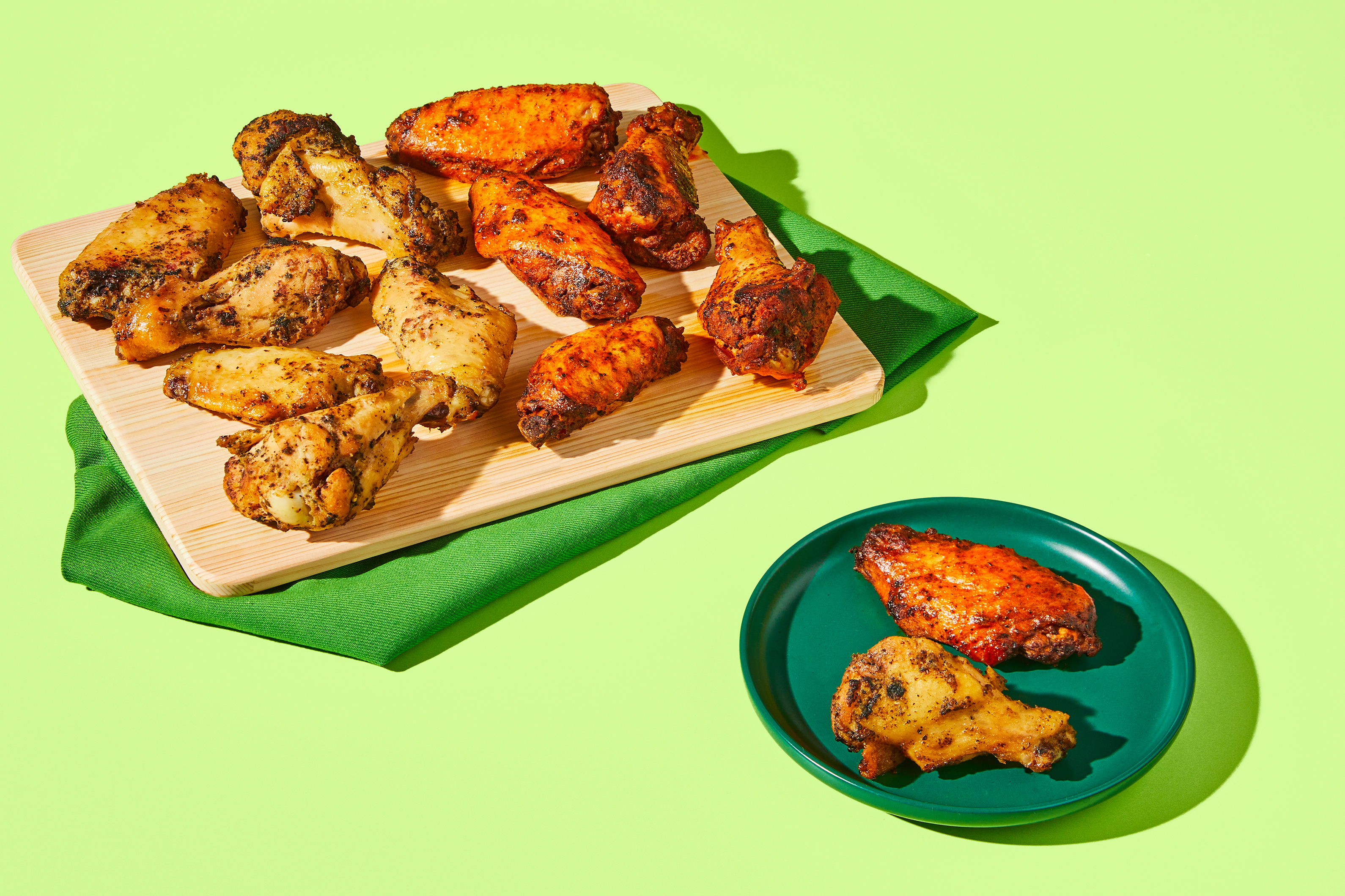 Garlic Parmesan & Buffalo Chicken Wings