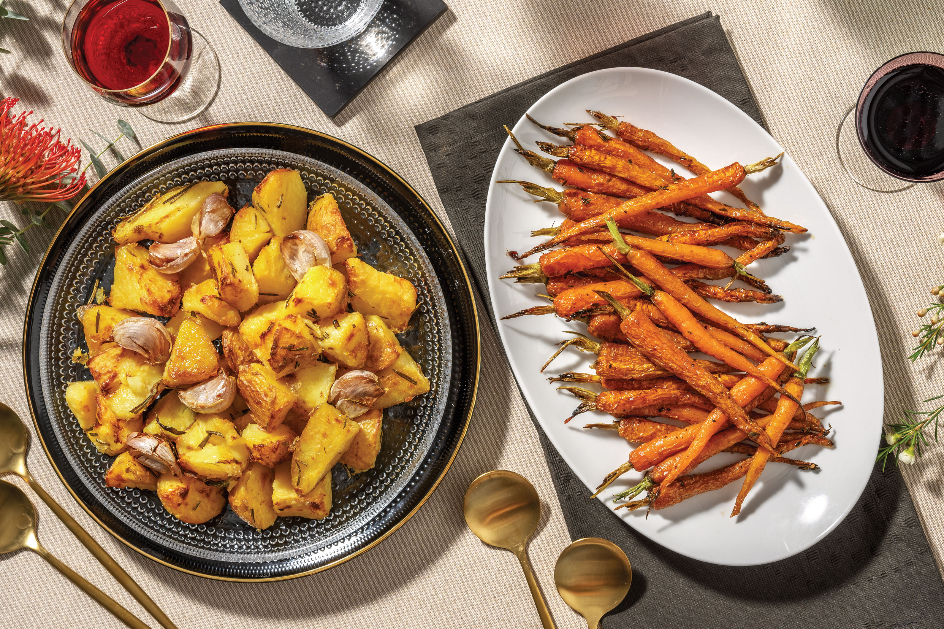 Garlic & Rosemary Roasted Potatoes