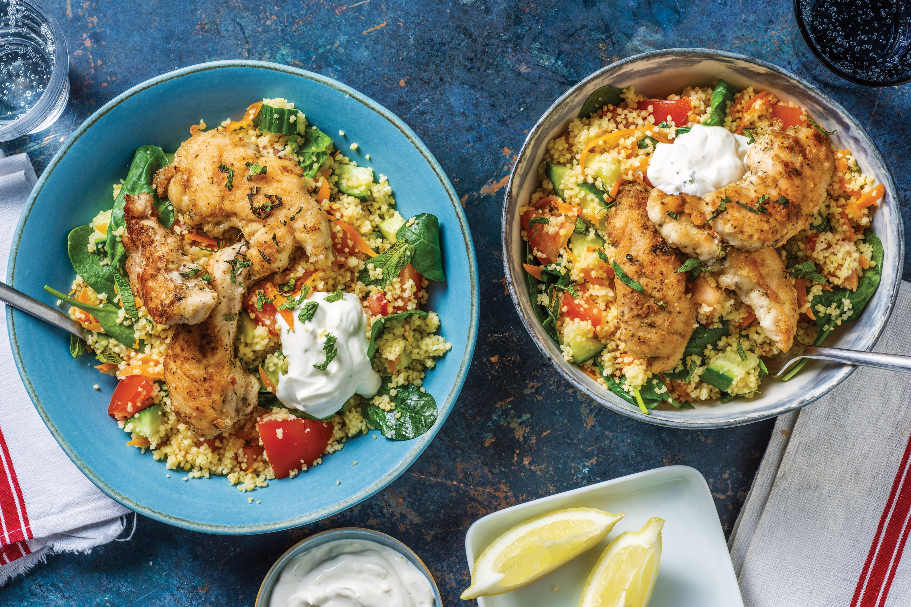 Garlicky Chicken & Carrot Couscous