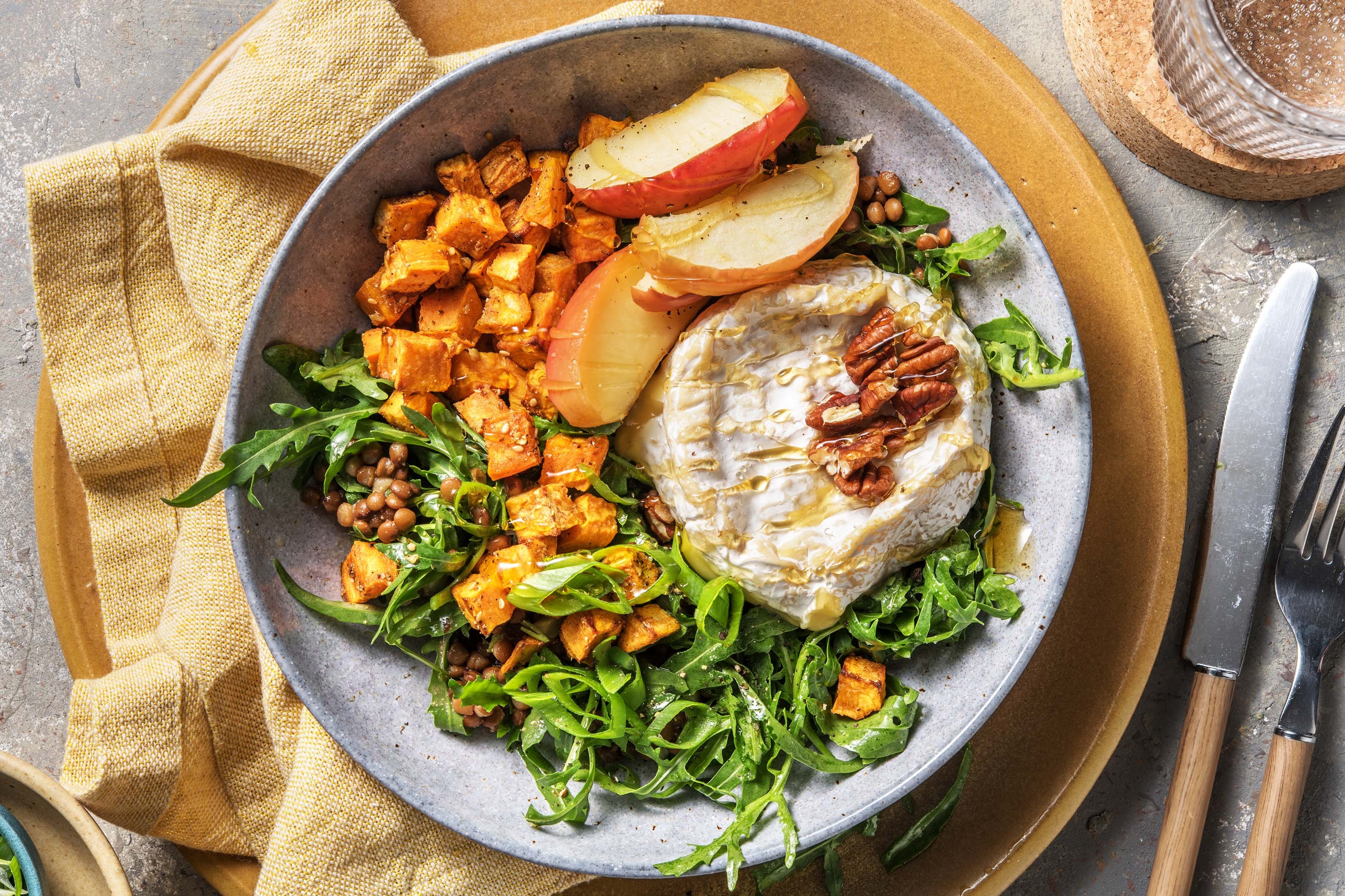 Gebackener Camembert mit Honig