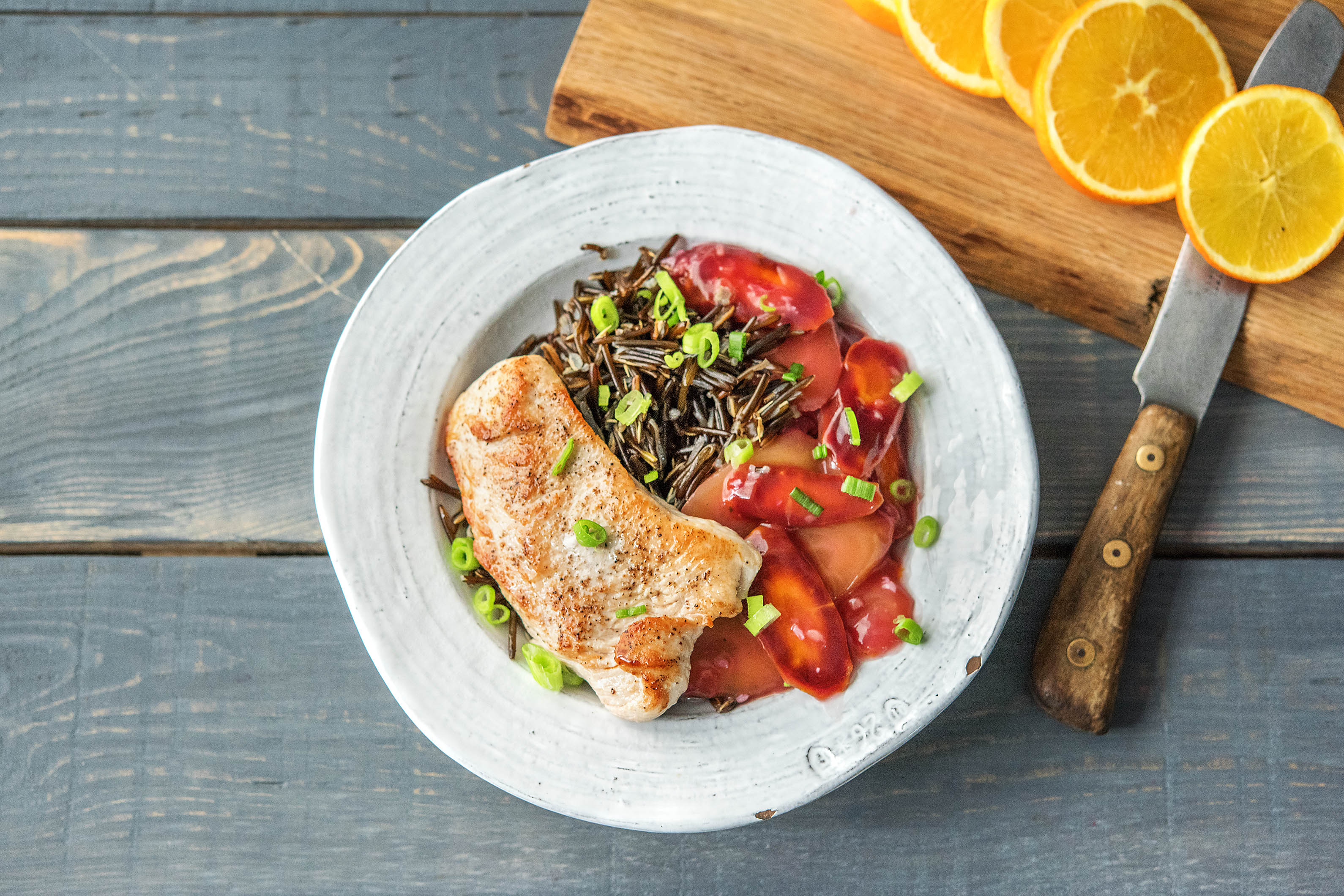 Putenbrust mit winterlichen Orangen-Karotten