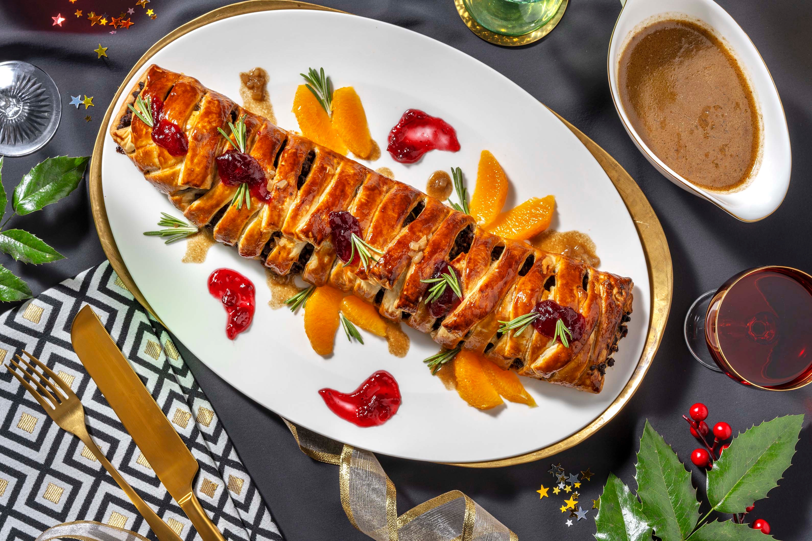 Vegetarisch gehackt en croûte