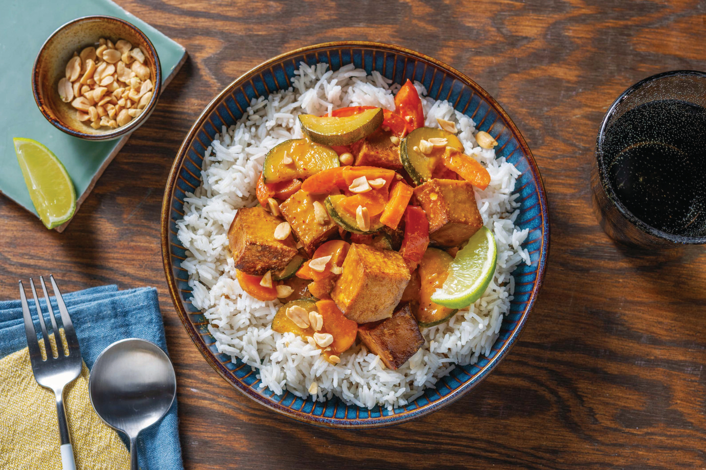 Ginger Tofu & Peanut Rice