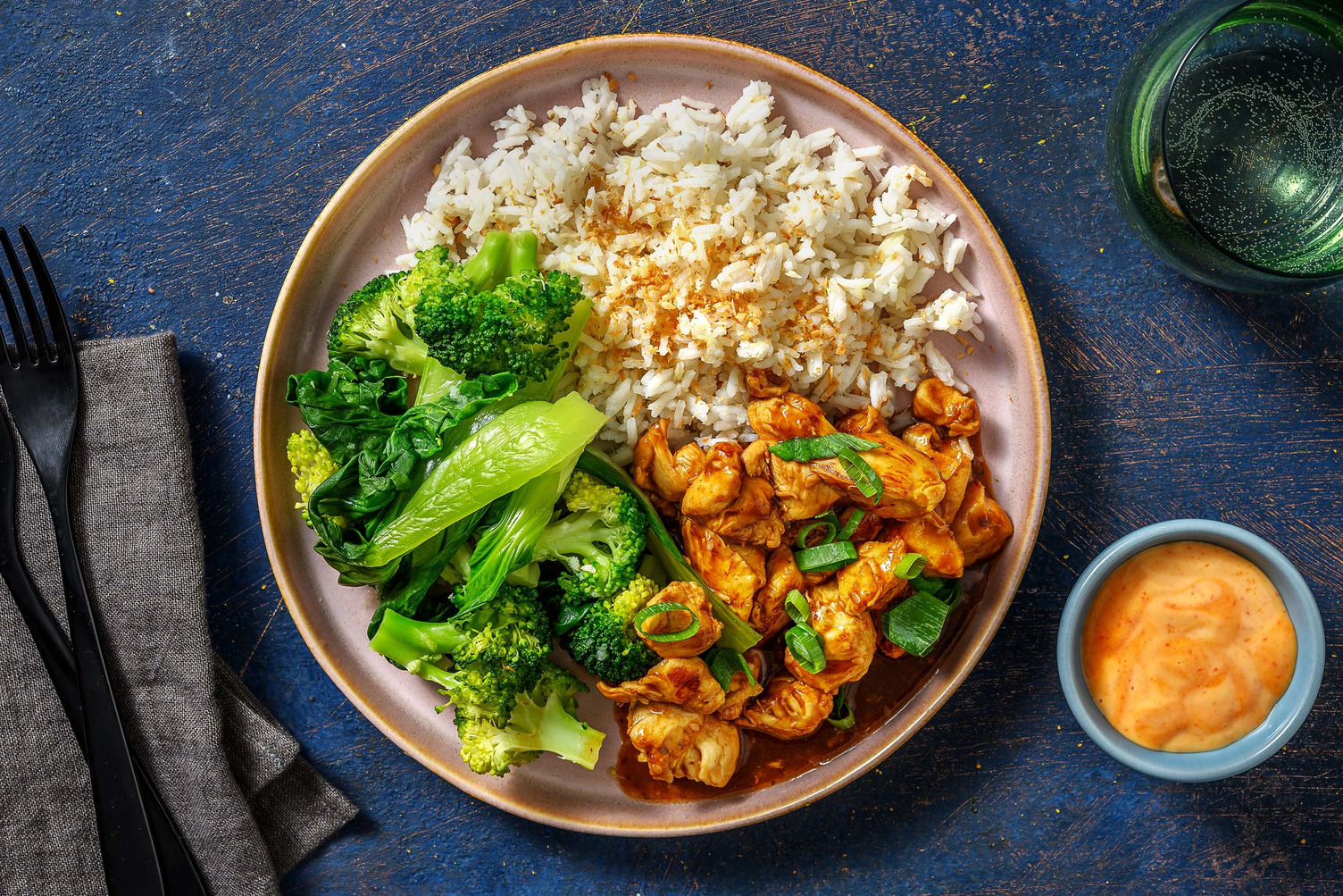 Bulgogi-Hähnchenbrust mit Pack Choi