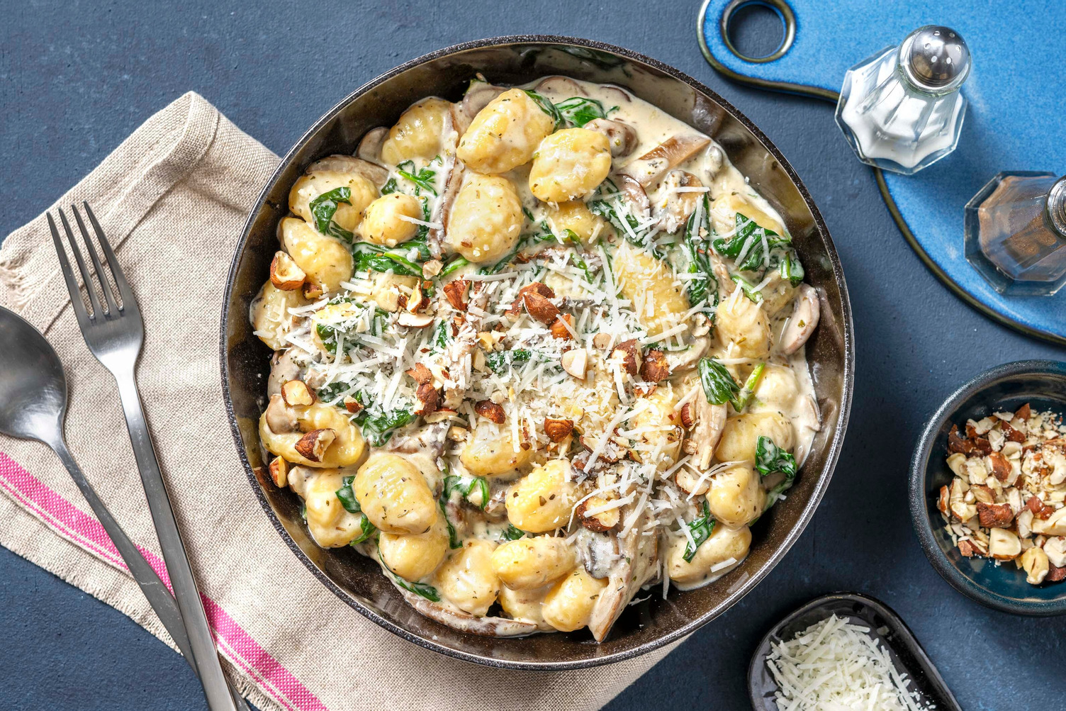 Gnocchi aux champignons et à la crème