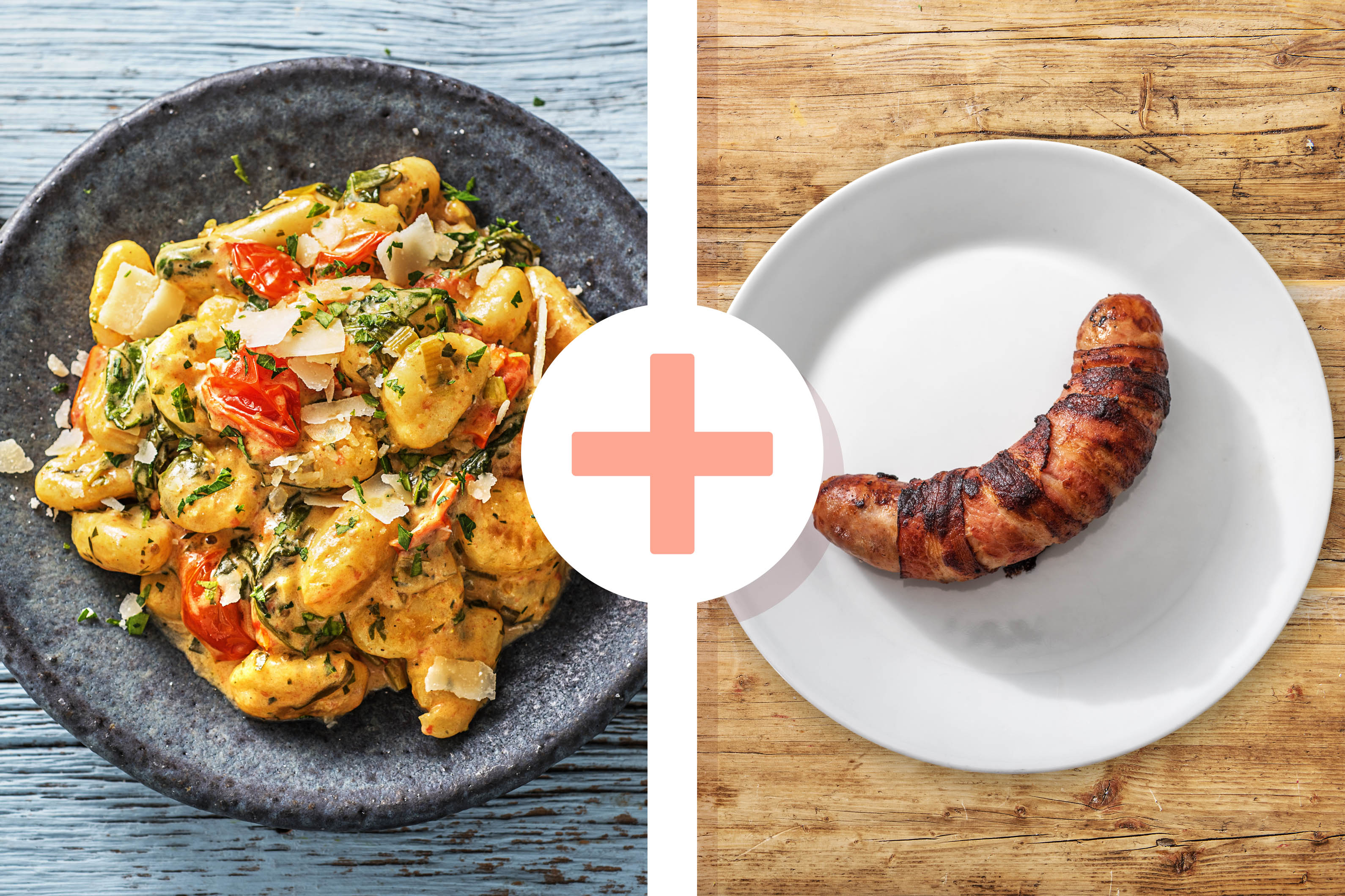 Gnocchi in Kirschtomaten-Babyspinat-Soße