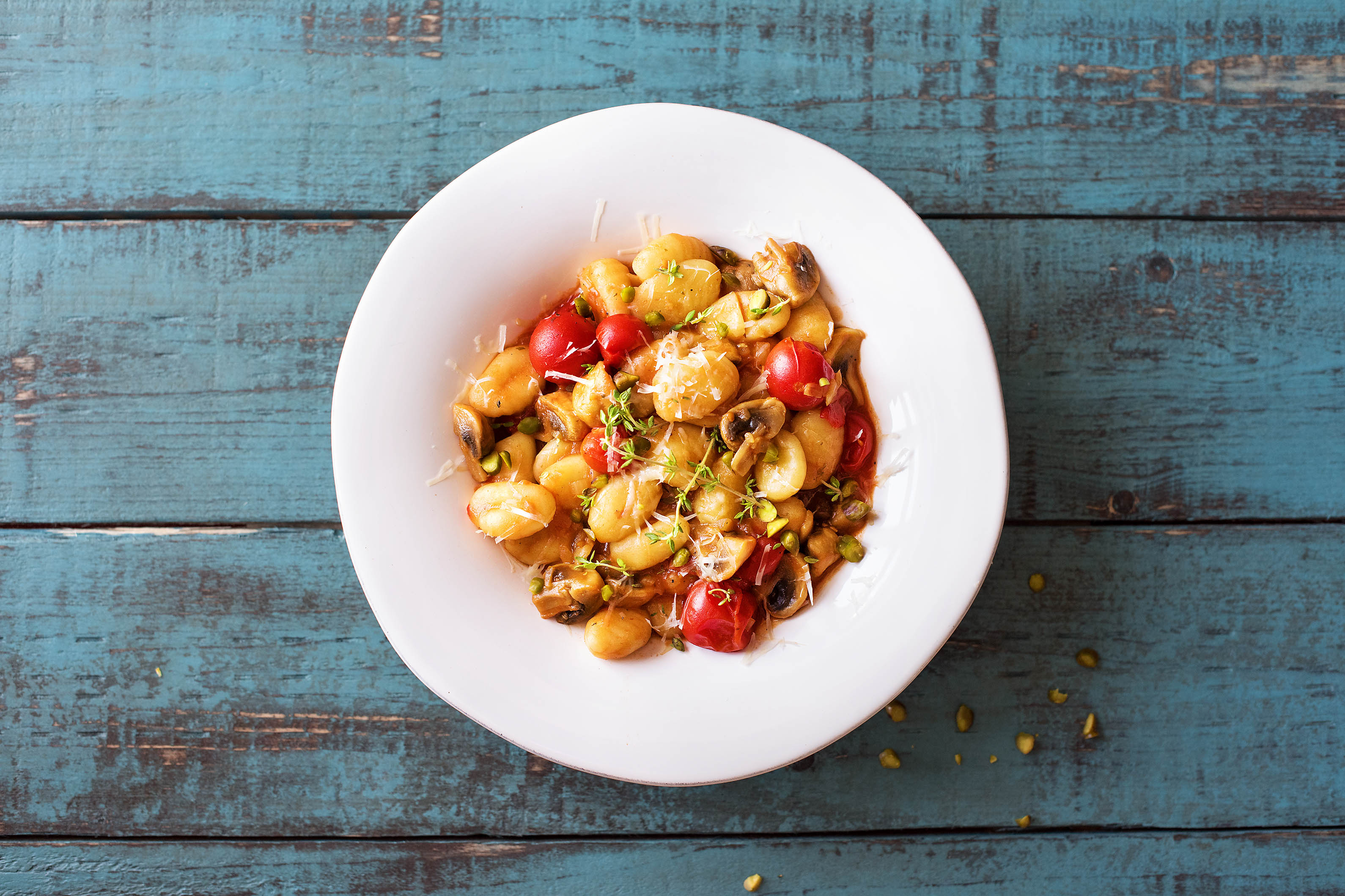 Gnocchi-Pfanne mit würziger Tomaten-Thymian-Soße
