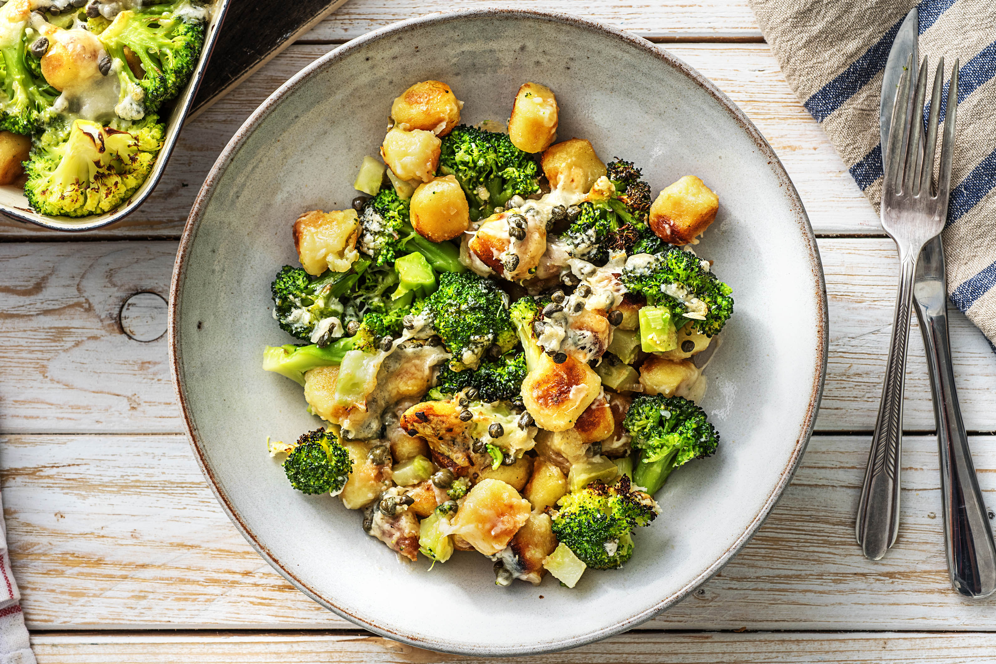 Gnocchis au four aux brocolis