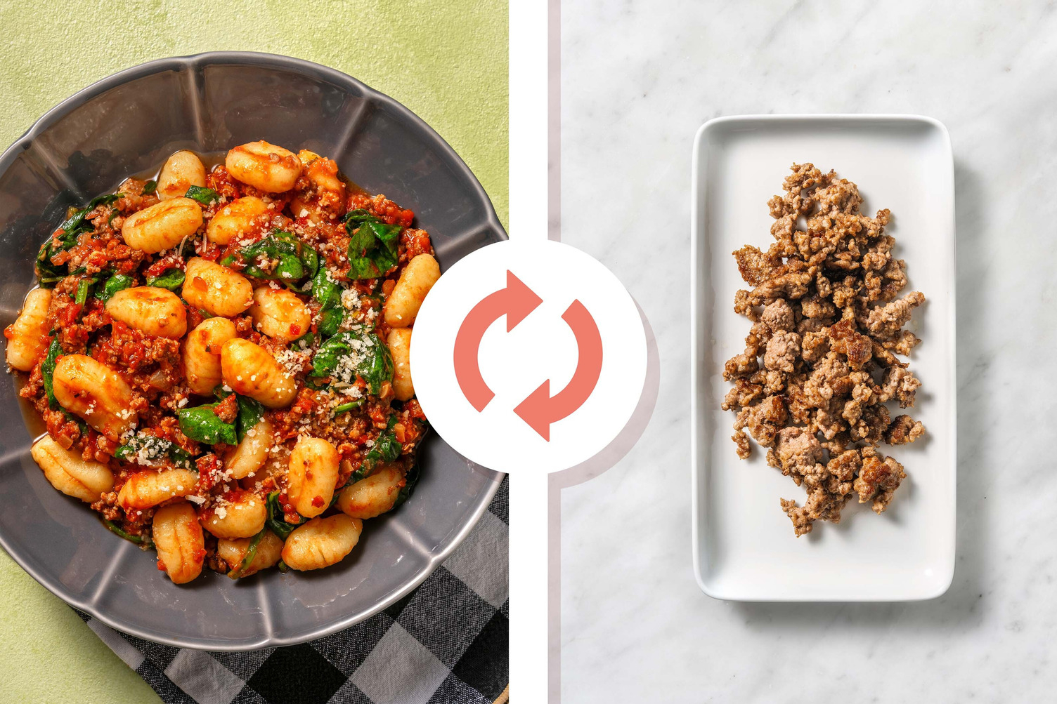 Gnocchi in Turkey Ragu