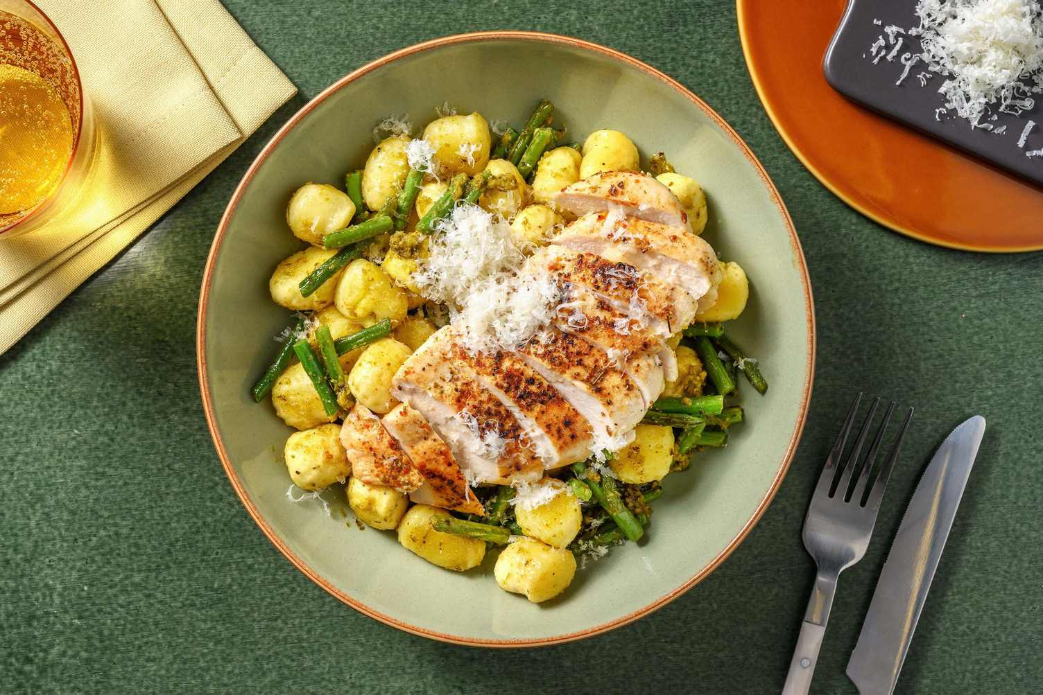 Cheesy Chicken and Pesto Gnocchi