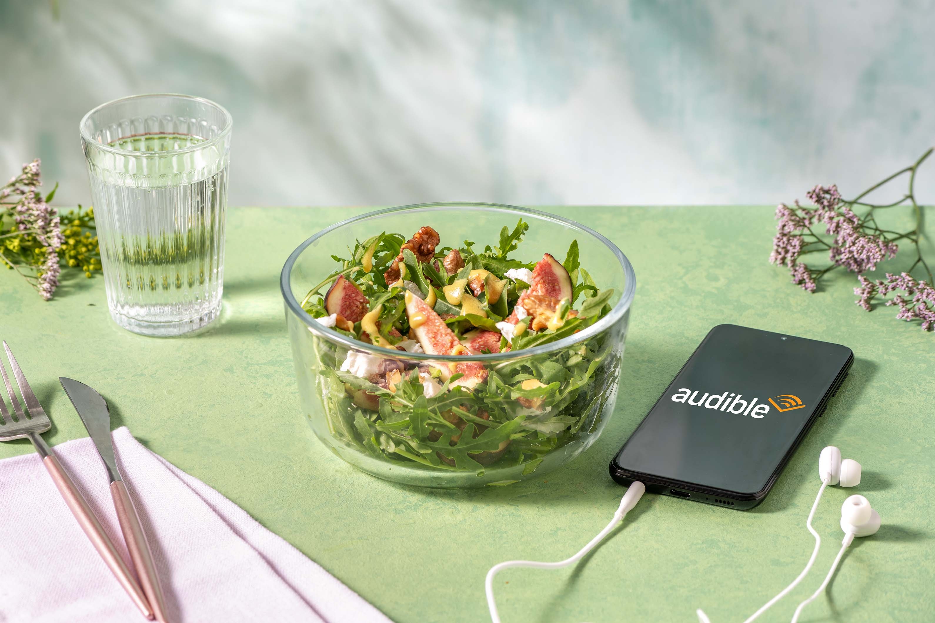 Goat's Cheese and Fig Salad with Rocket and Walnuts