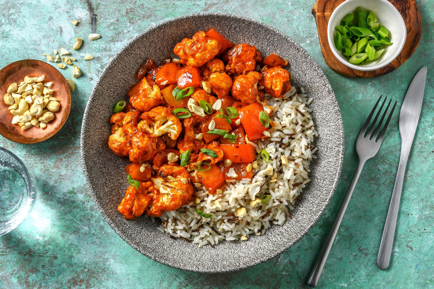 Gobi Manchurian! mit Blumenkohl & Wildreis