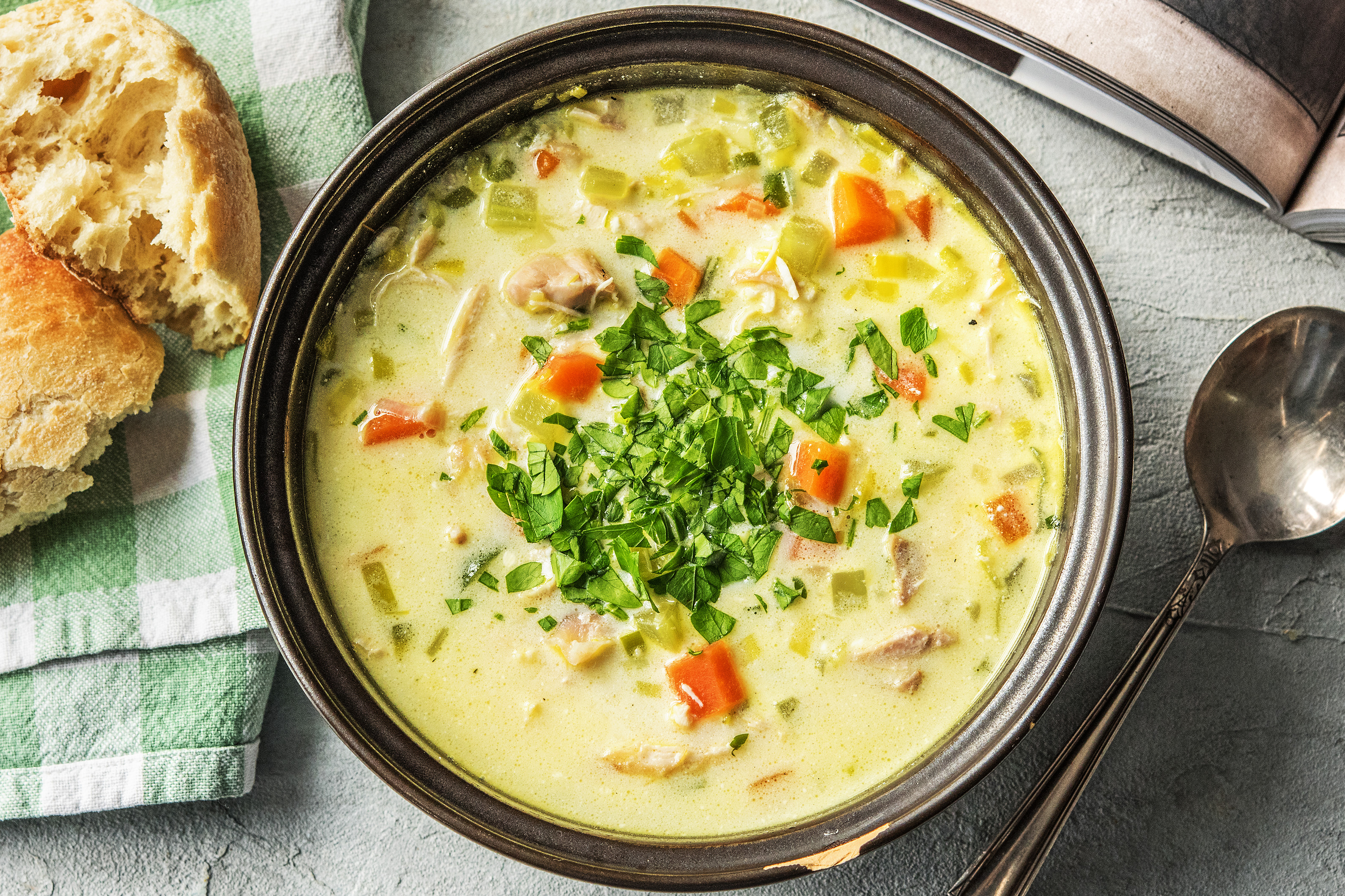 Greek Chicken & Vegetable Soup