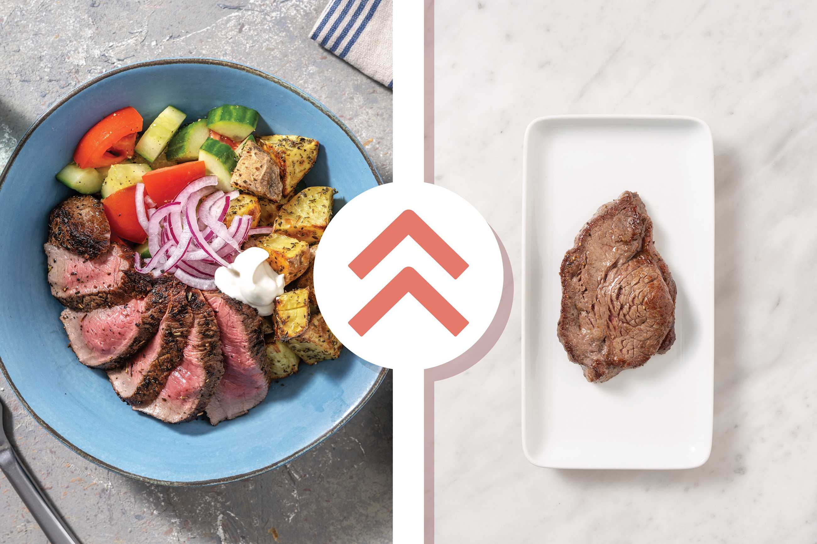 NZ Greek Sirloin Steak Bowl