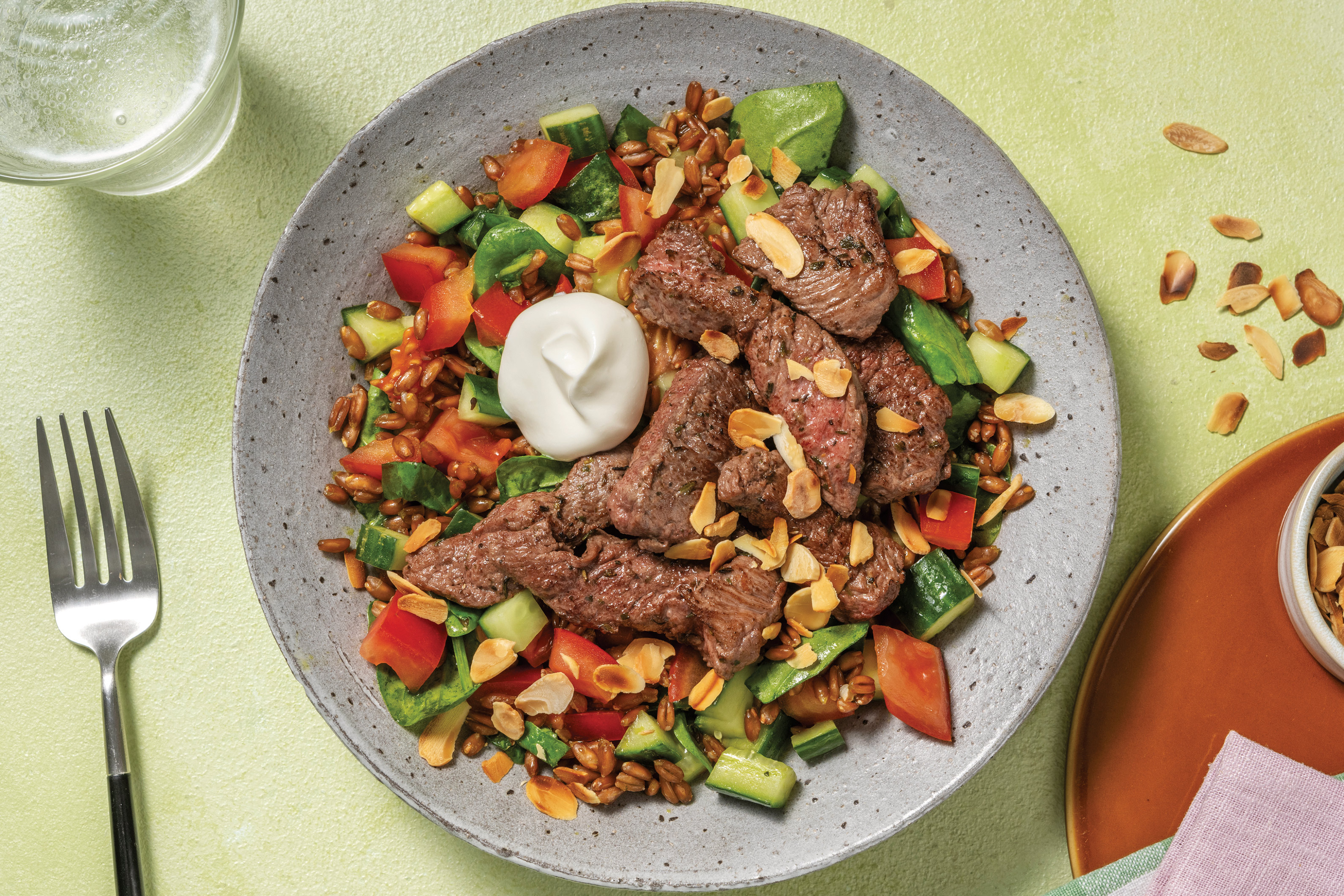 Balanced Greek-Style Beef Bowl