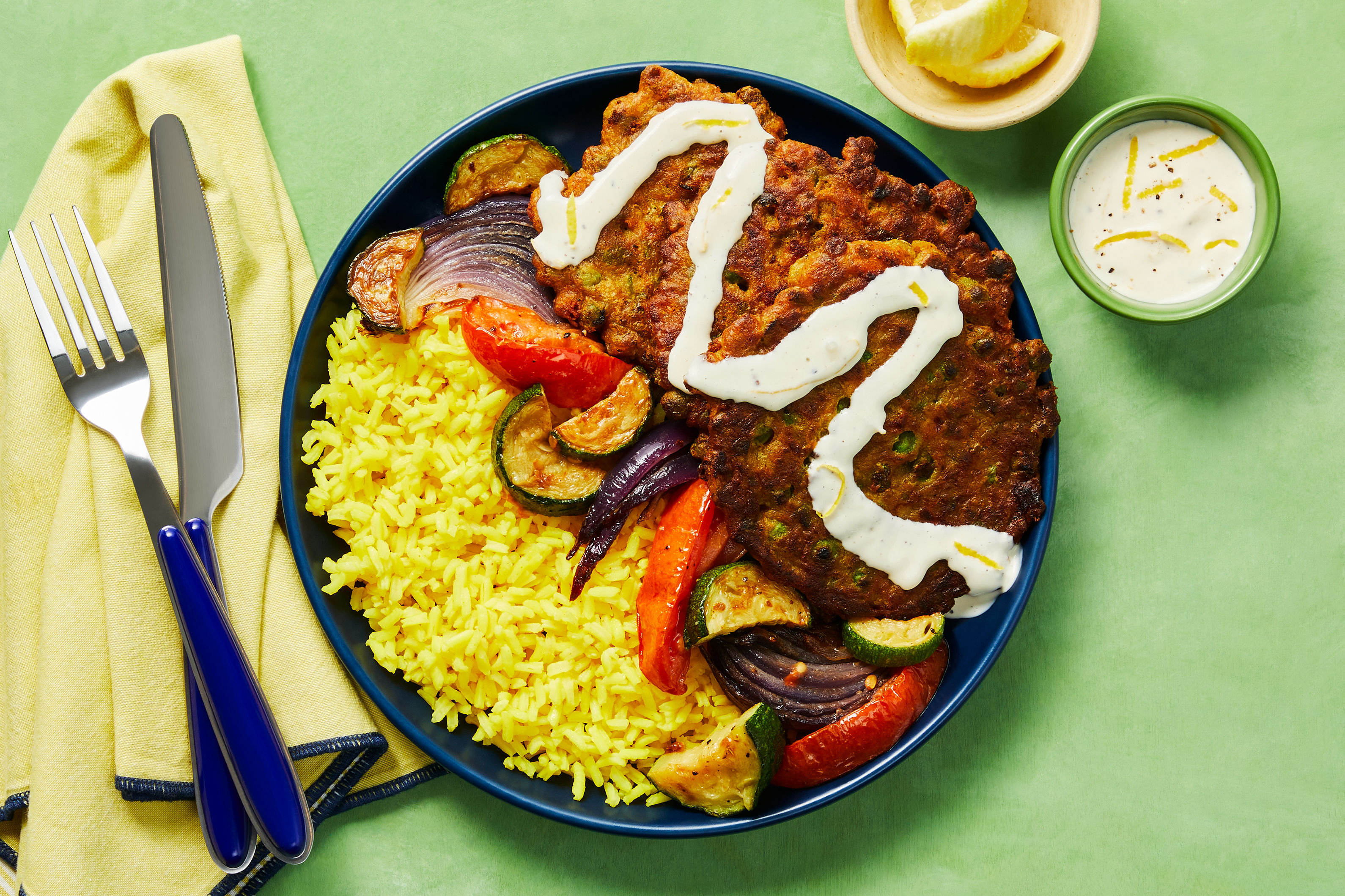 Shawarma-Rama Green Pea & Feta Patties