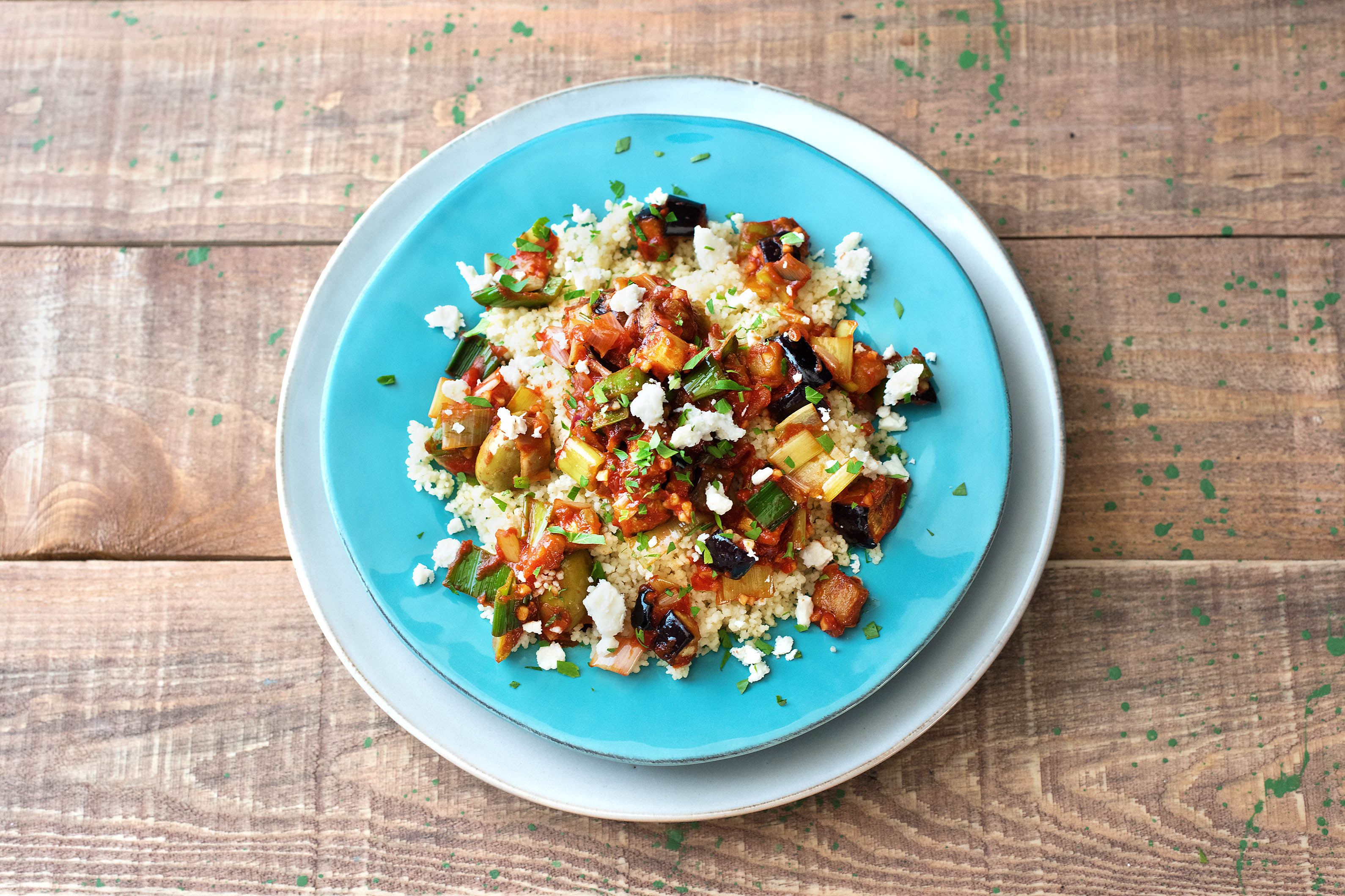 Griechisches Mandel-Auberginen-Ragout