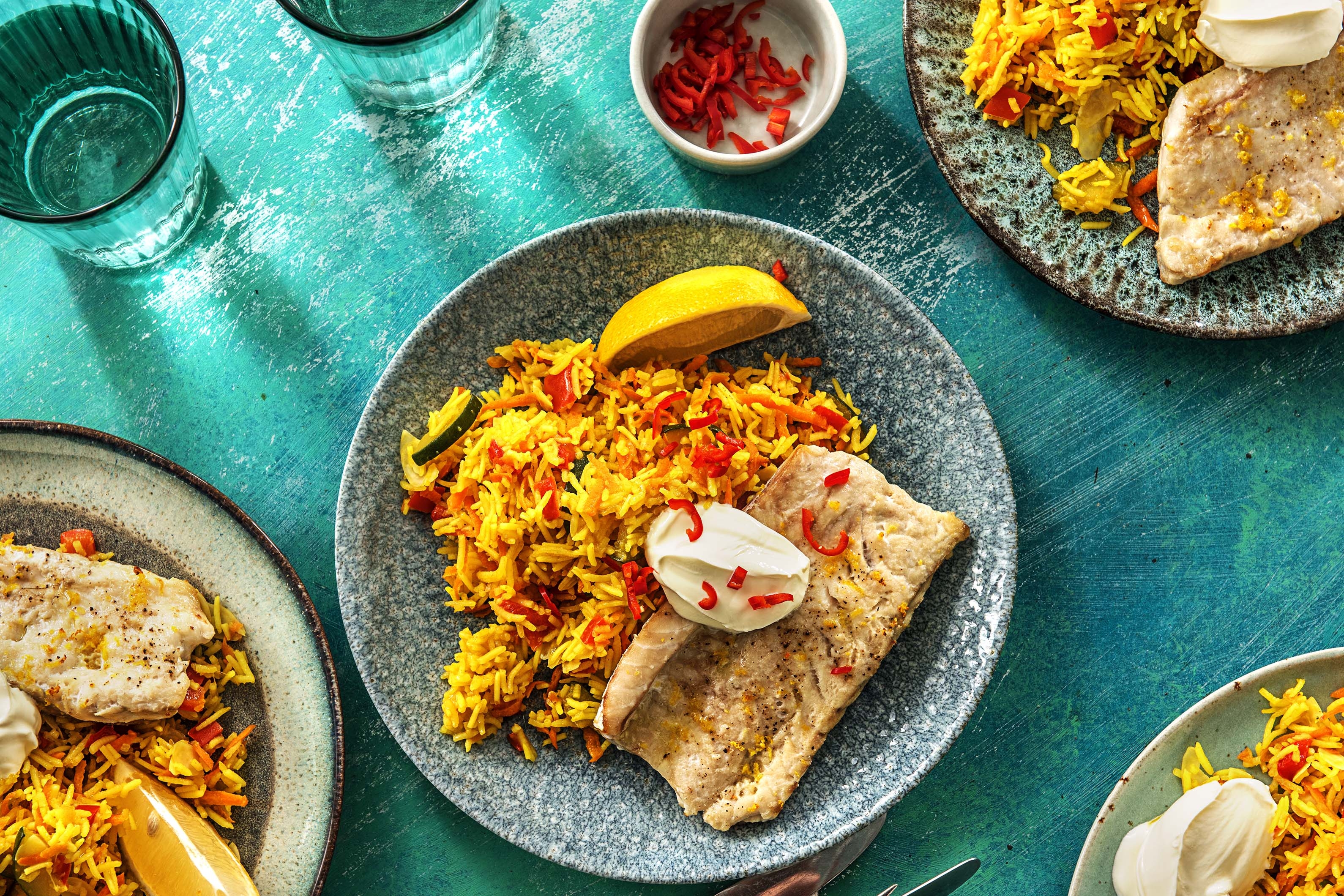 Grilled Lemon Scented Coley