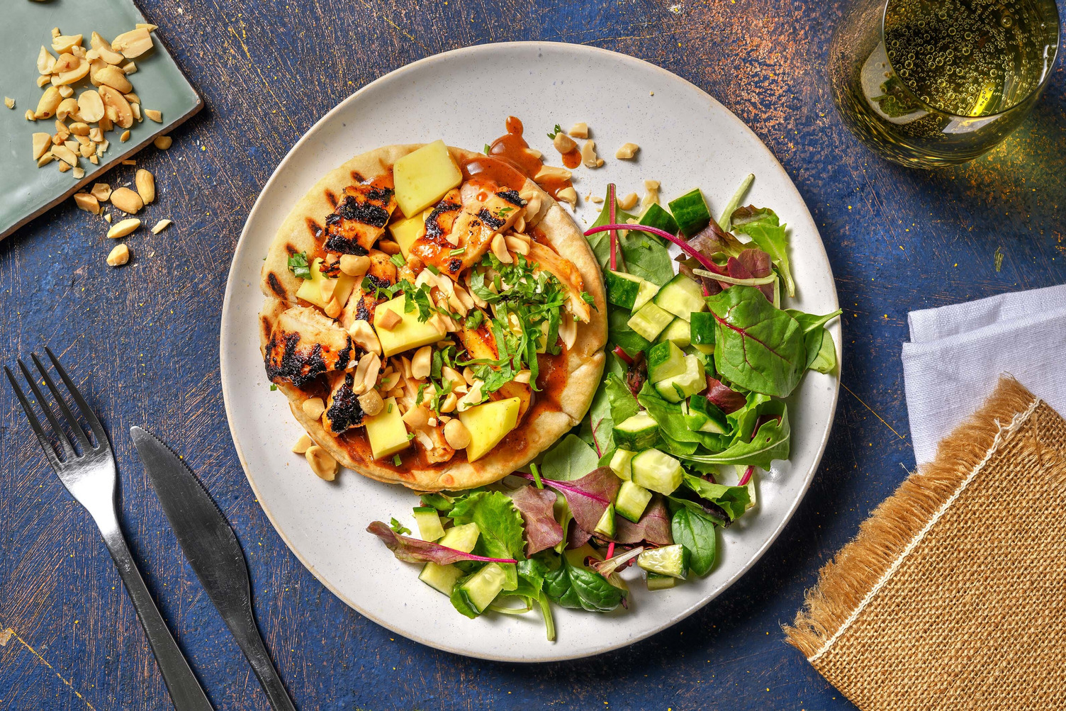 Grilled Thai-Inspired Chicken Wraps