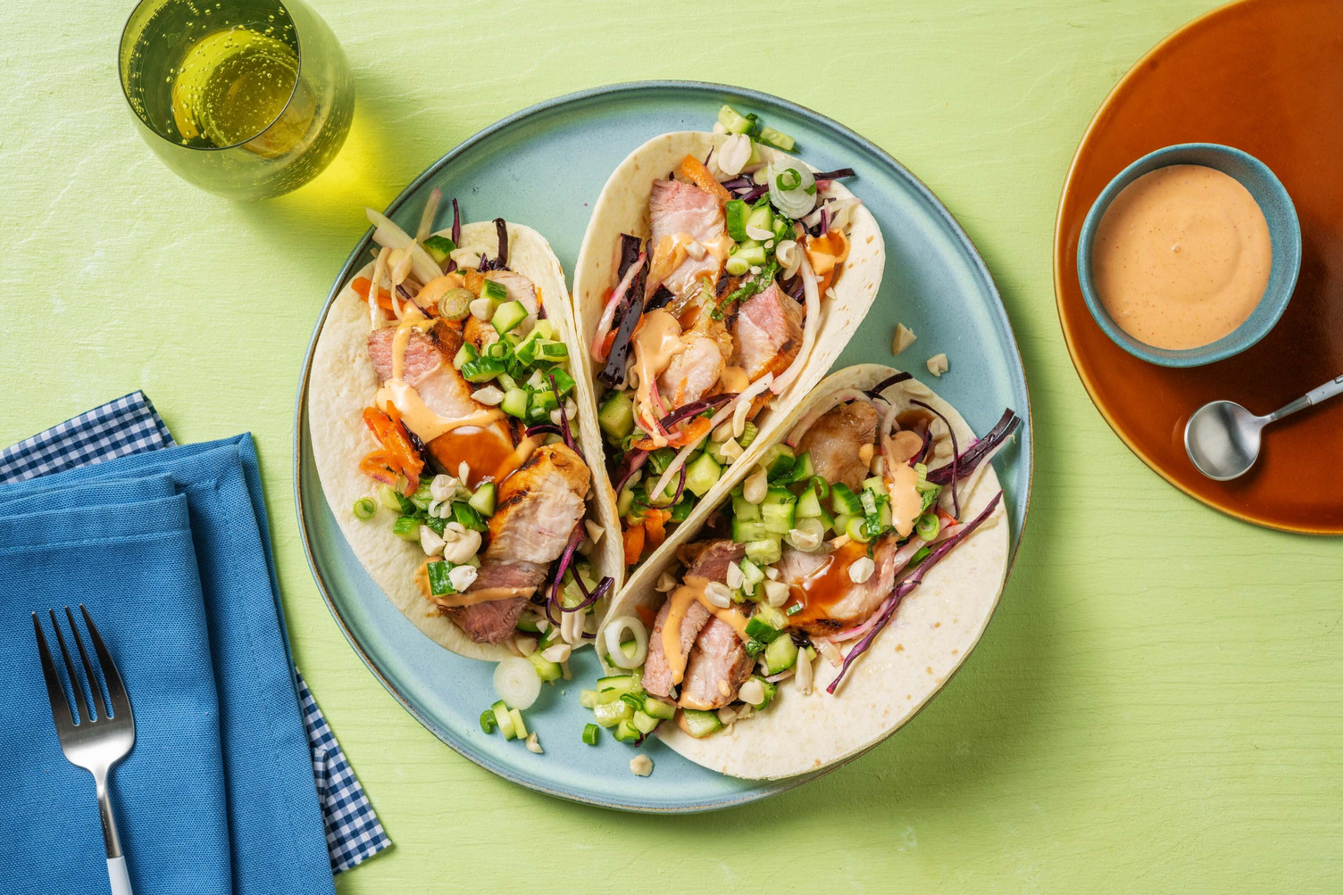 Grilled Vietnamese-Inspired Hoisin Pork Wraps