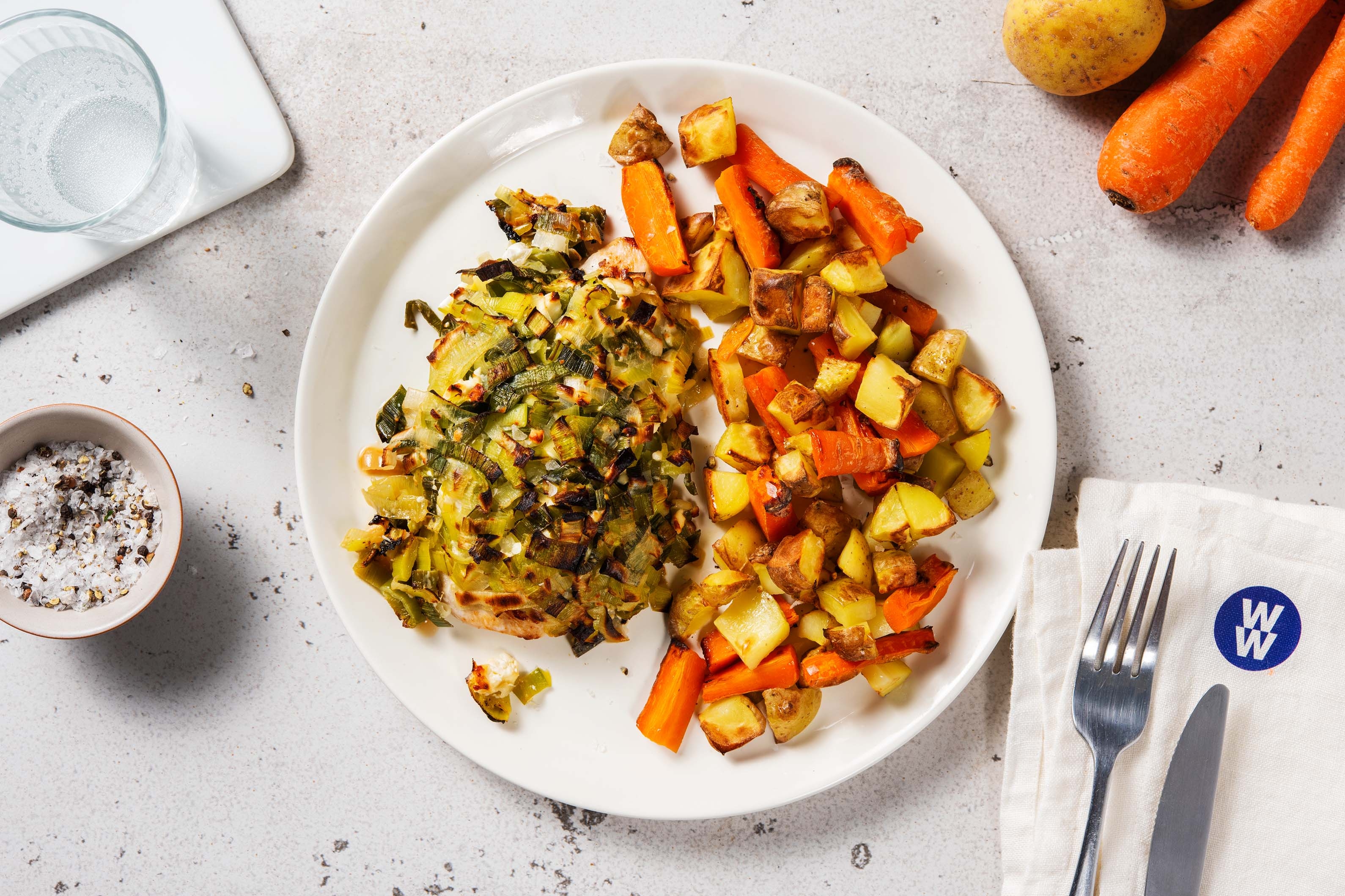 Leek Crusted Chicken