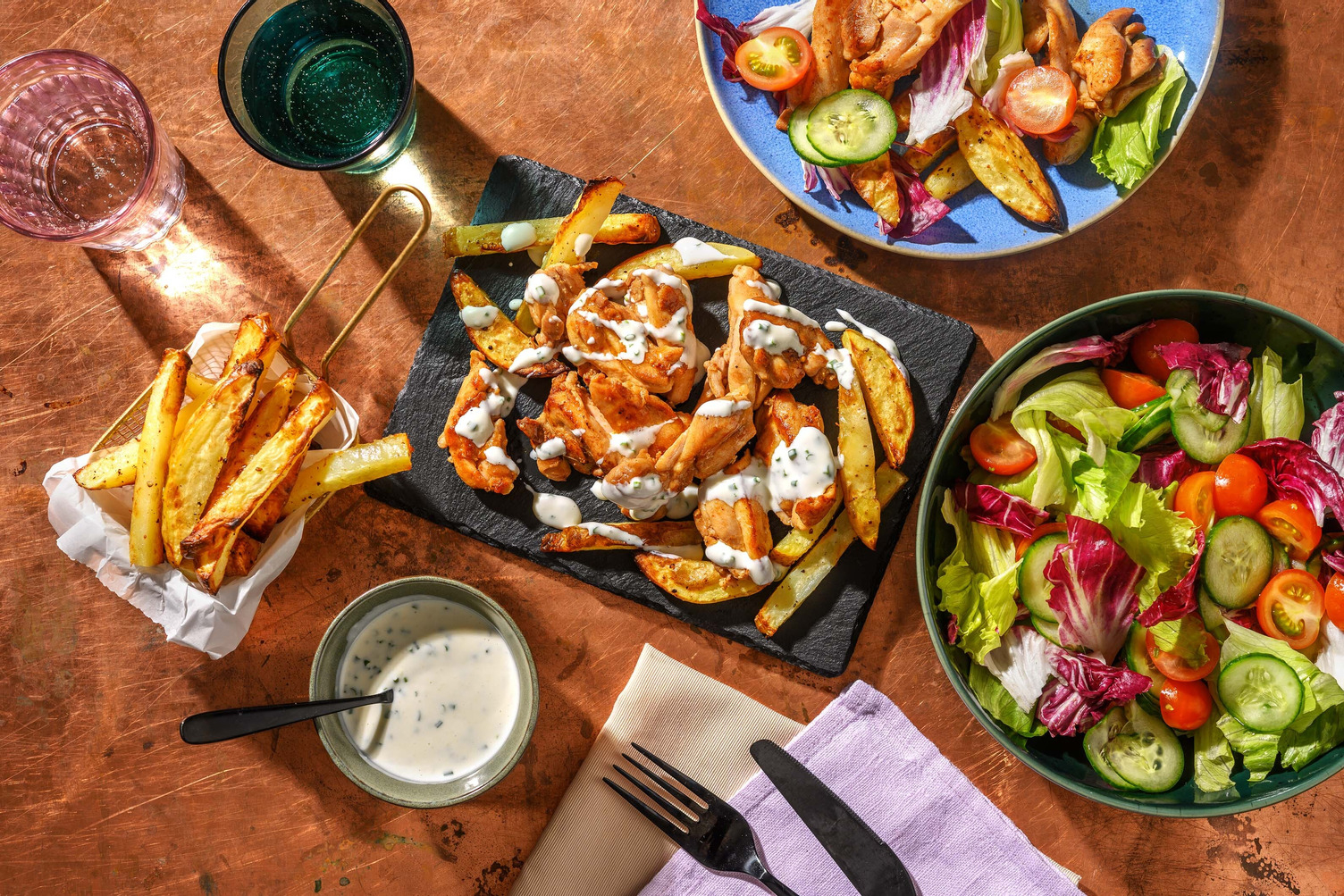 Gyros de poulet façon kebab