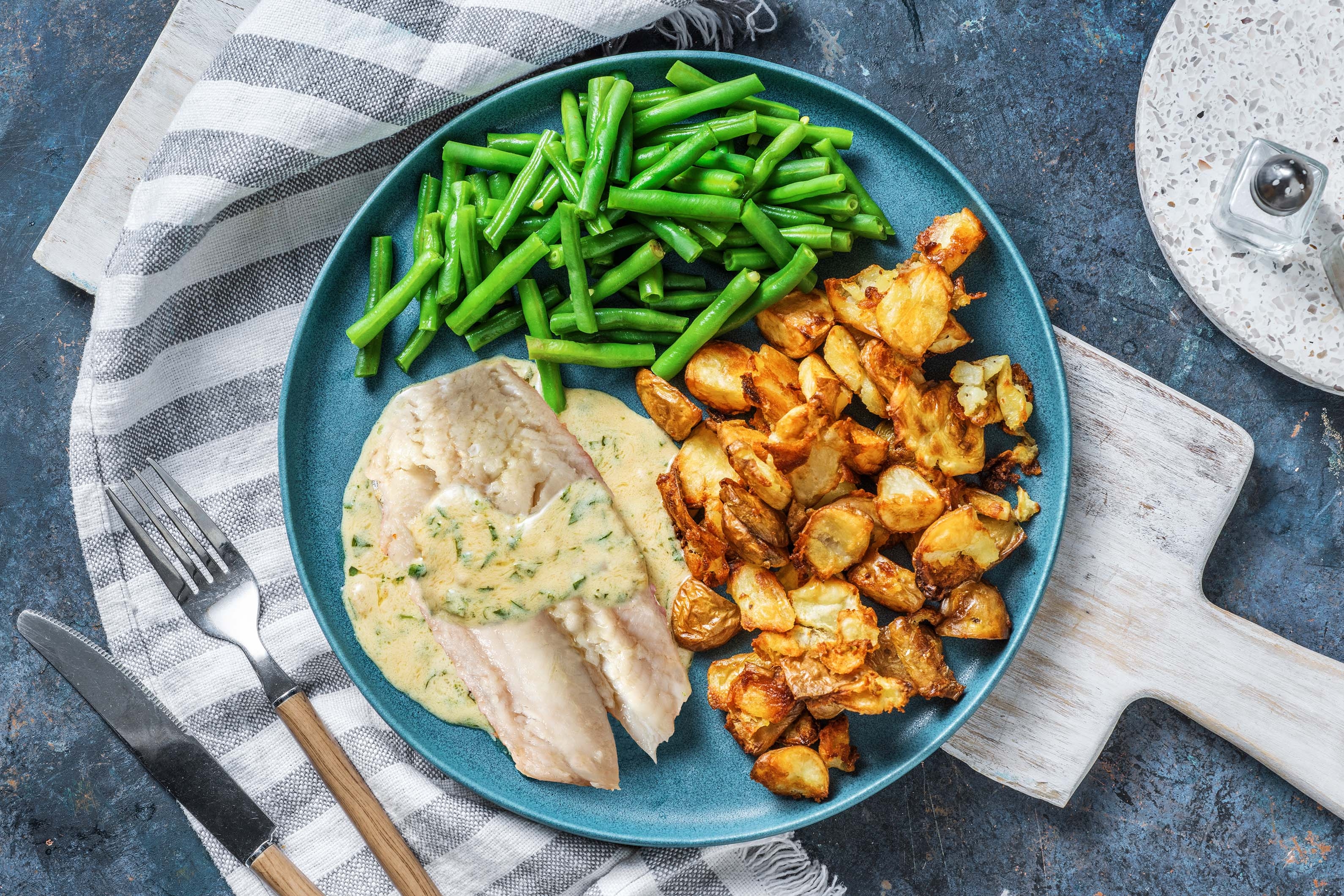 Hake in Tarragon Sauce
