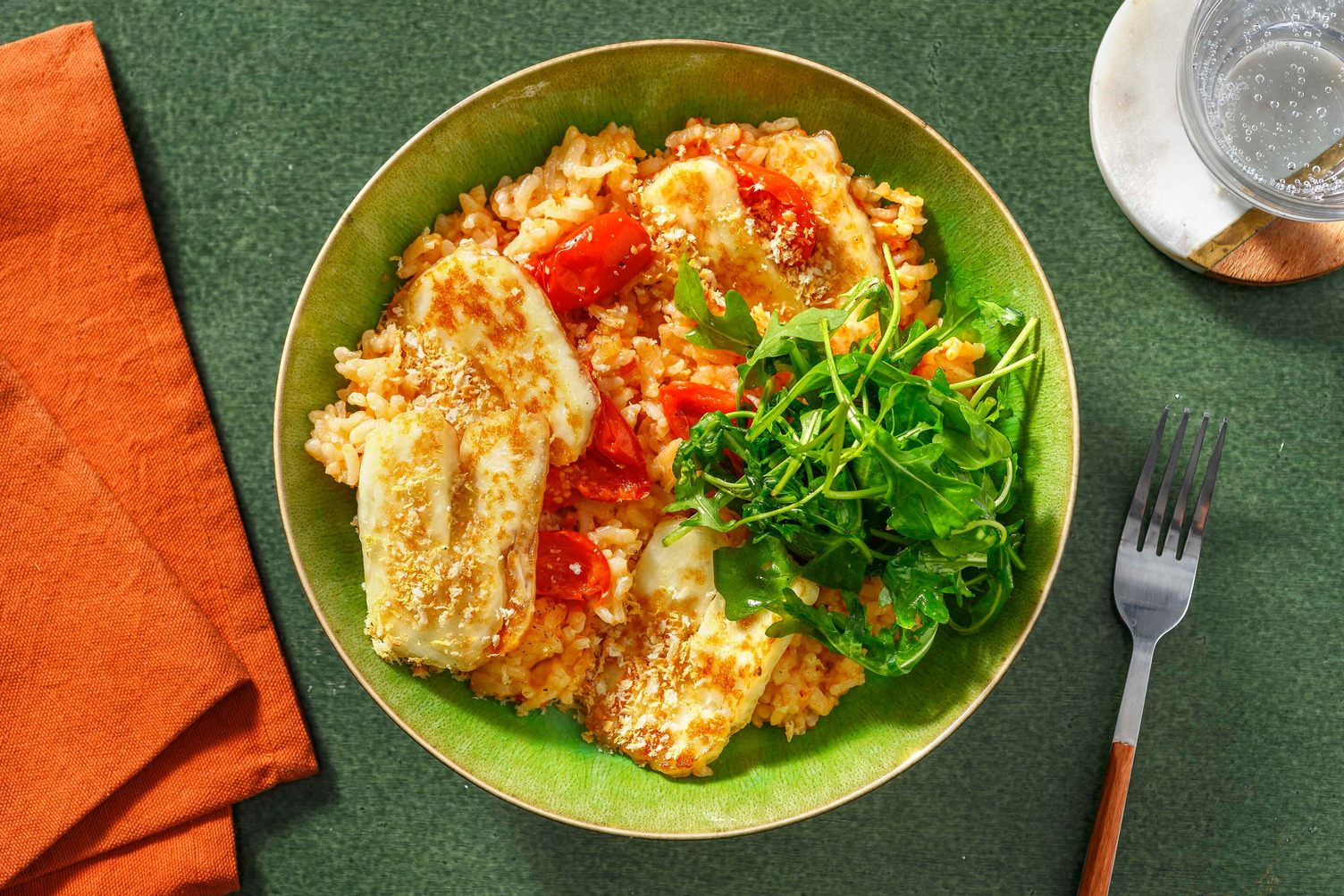 Halloumi and Sundried Tomato Risotto