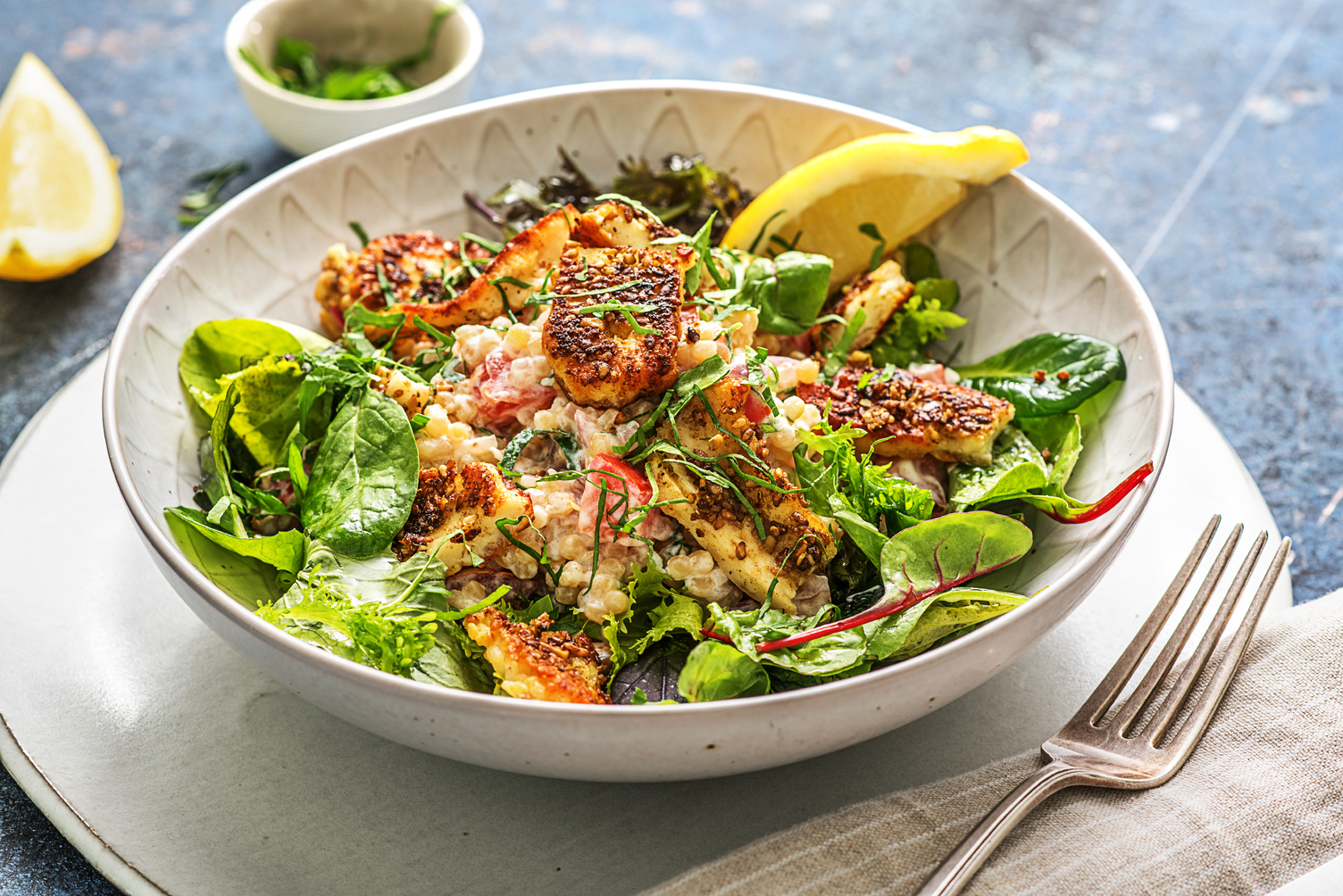 Za'atar Crusted Halloumi