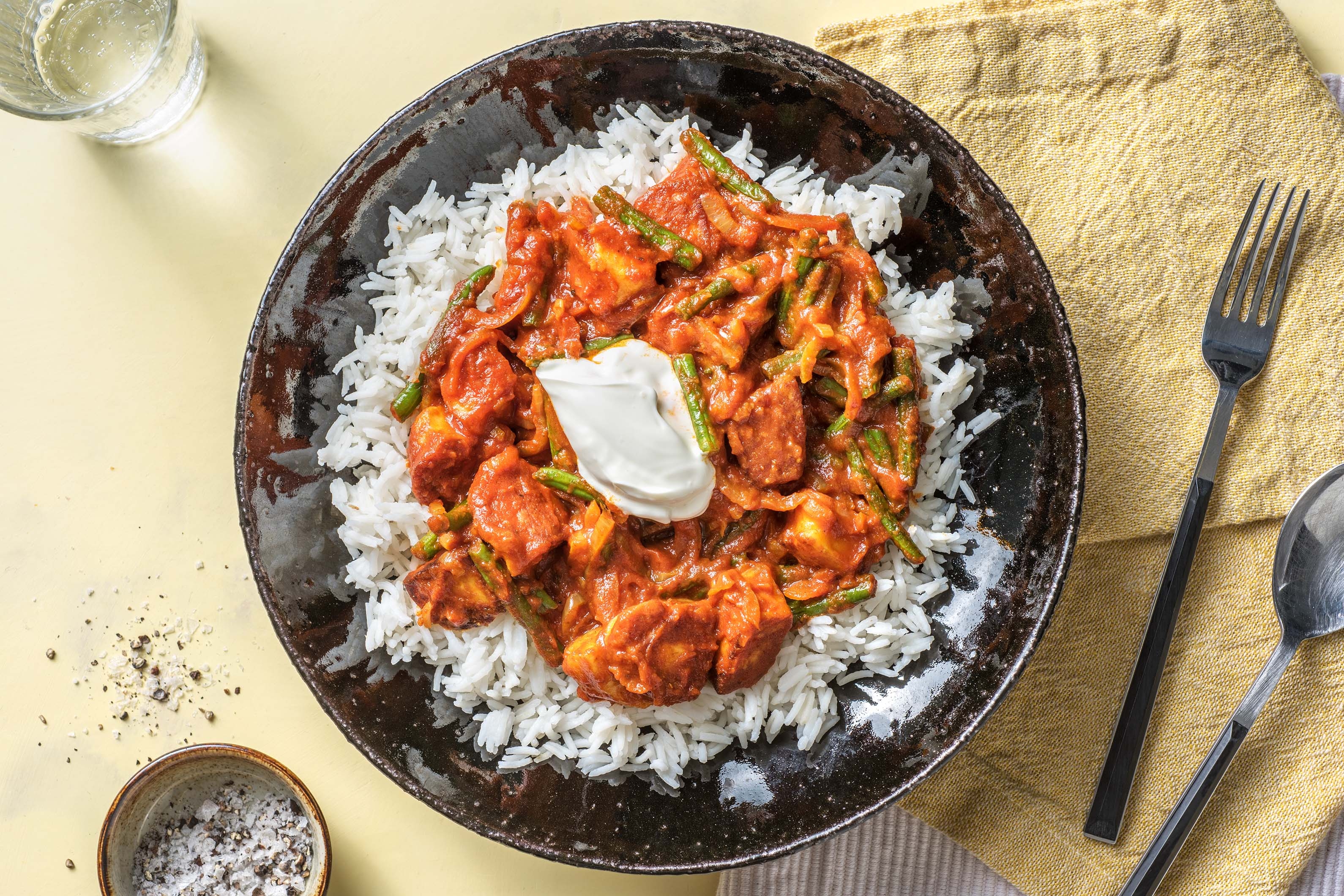 Halloumi & Mango Chutney Curry