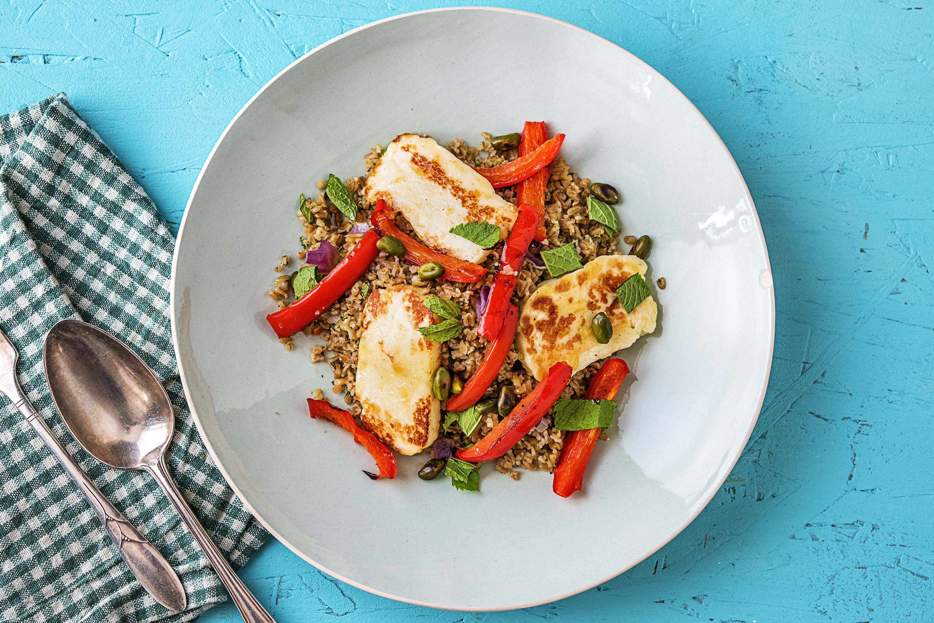 Caramelised Halloumi (v)