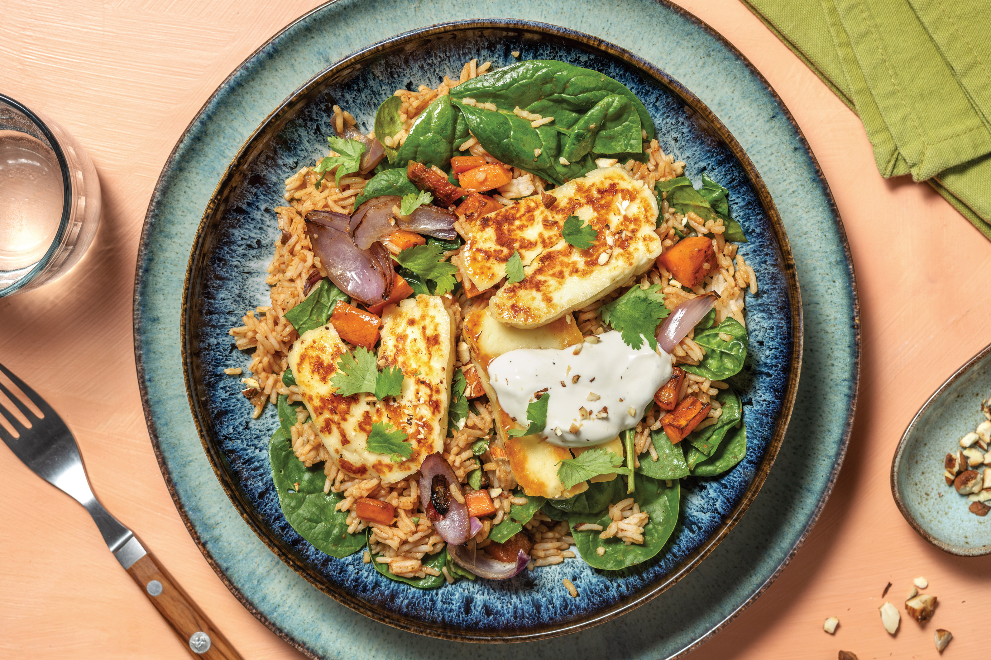 Haloumi Bengali Biryani