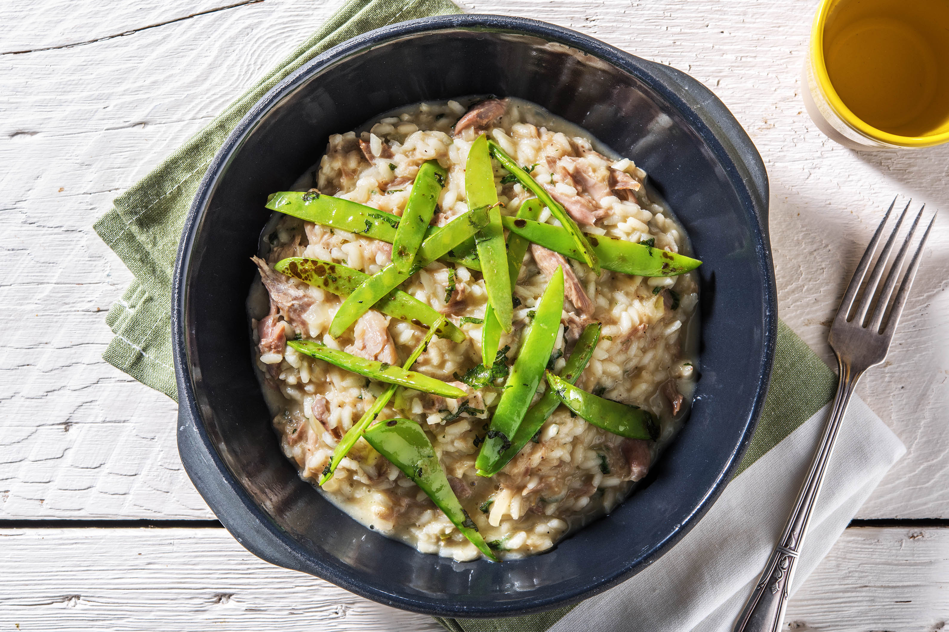 Ham Hock and Mint Risotto