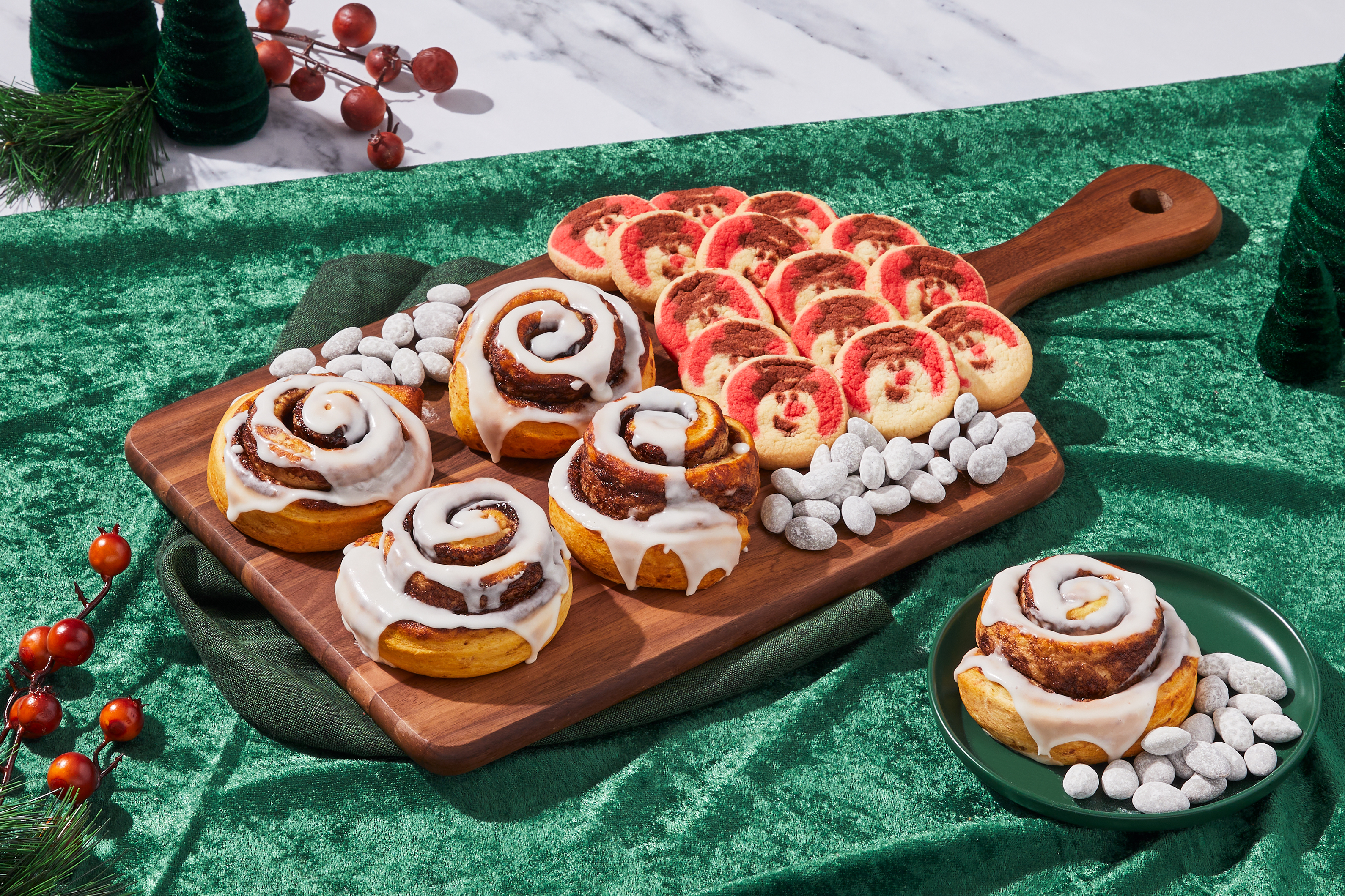 Happy Holidays Dessert Board