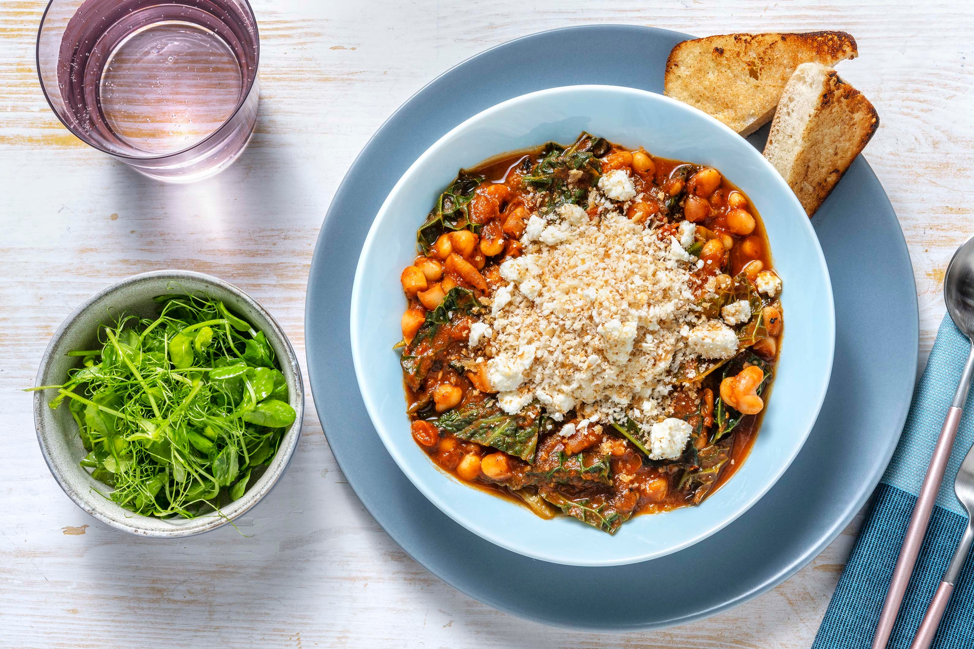Harissa Spiced Butter Bean and Cavolo Nero Stew
