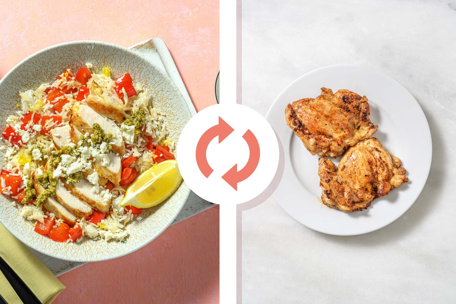 Lemon-Pesto Chicken Thighs