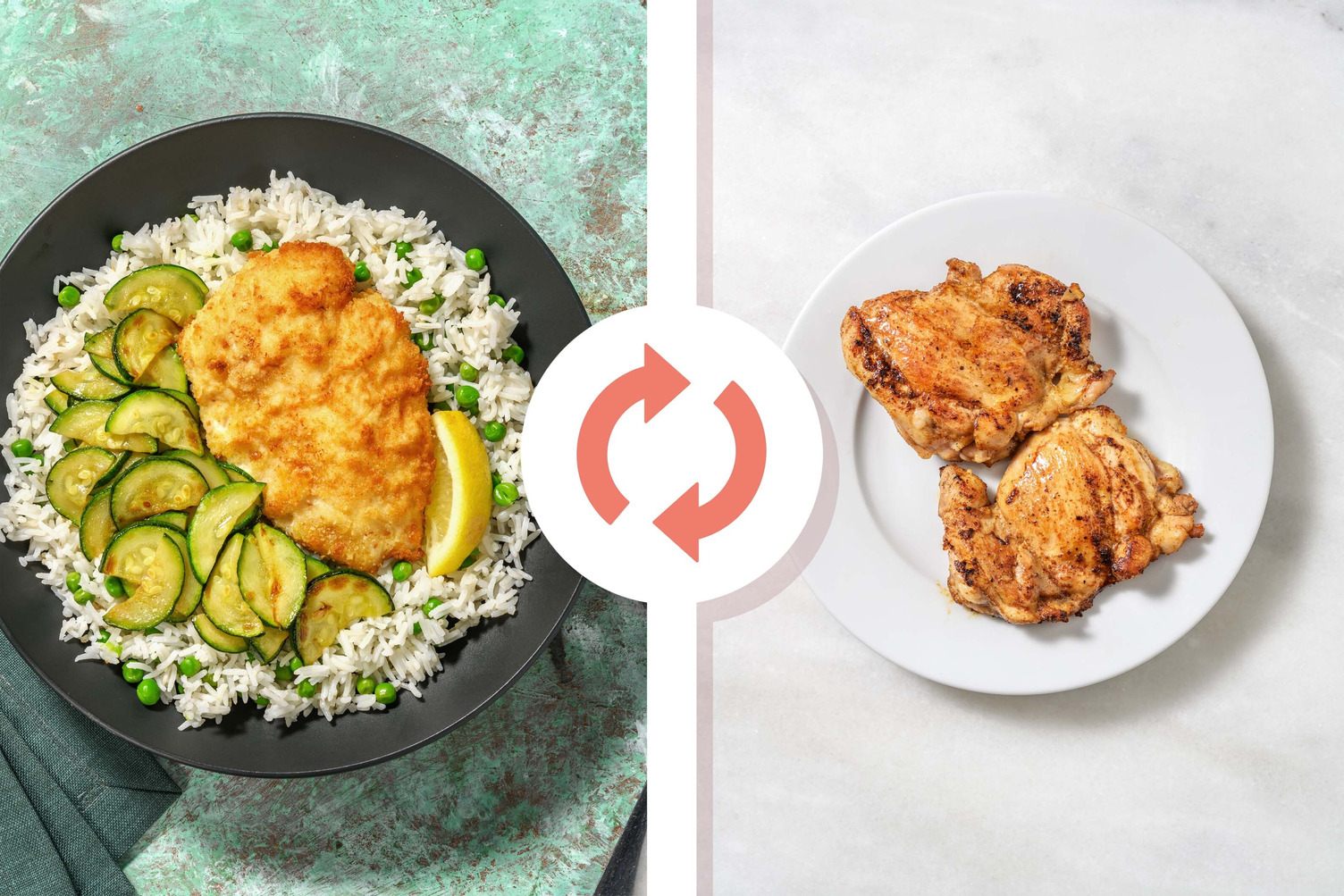 Hauts de cuisse de poulet panés au four