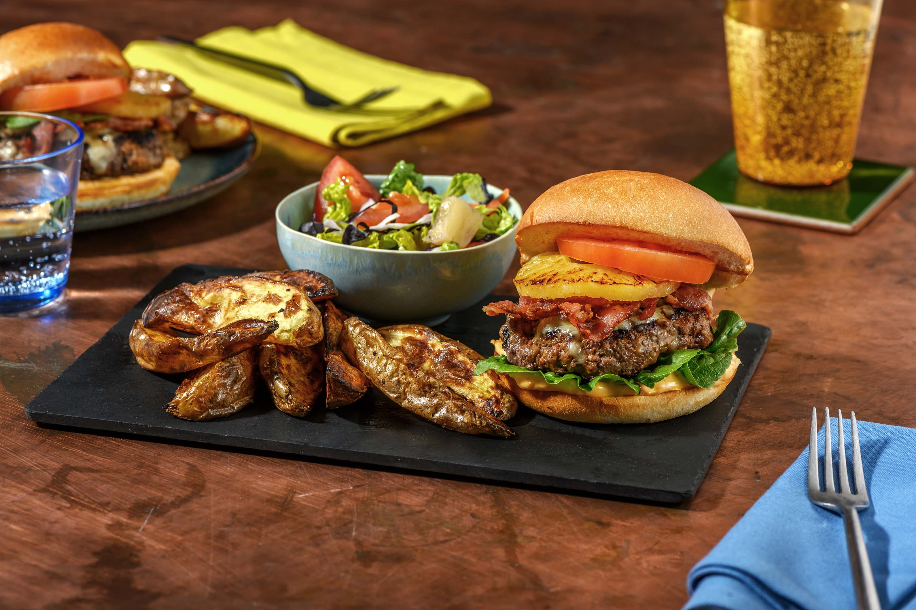 Hawaiian Inspired Bacon Cheeseburger