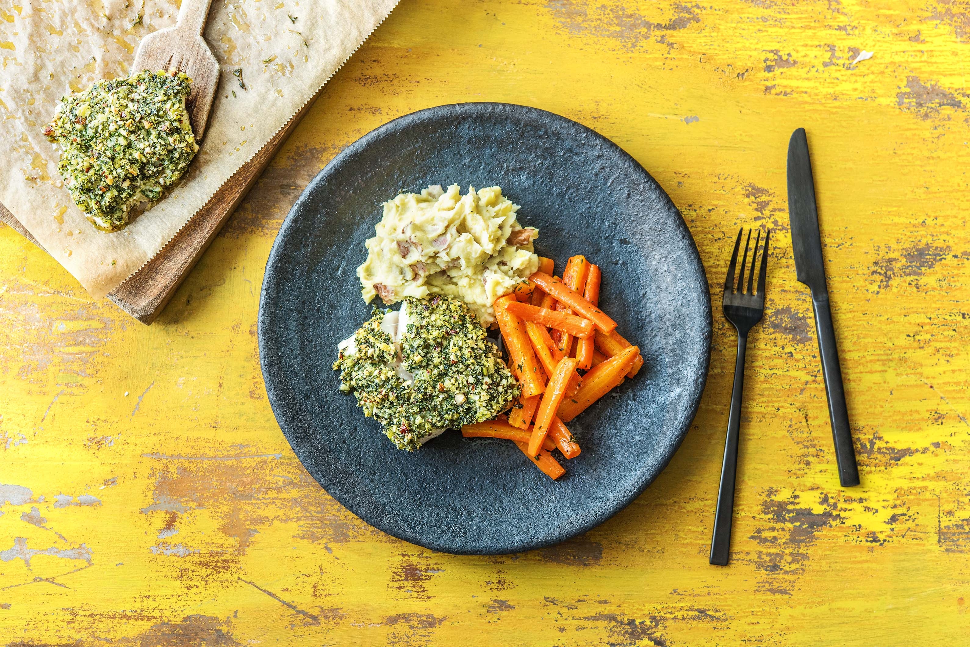 Nutty Crusted Haddock