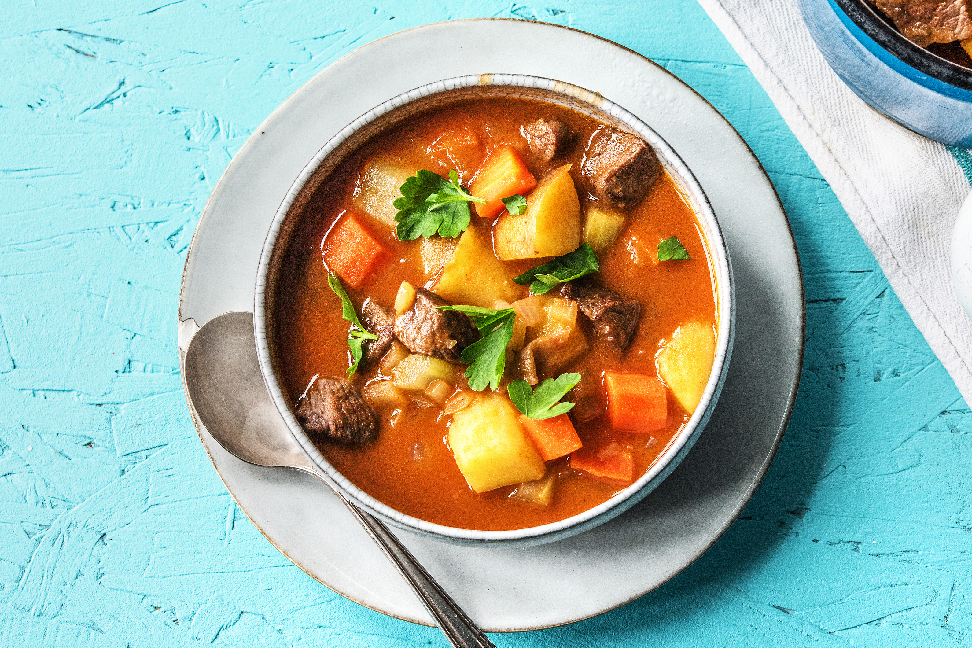 Hearty Irish Beef, Potato & Veggie Stew