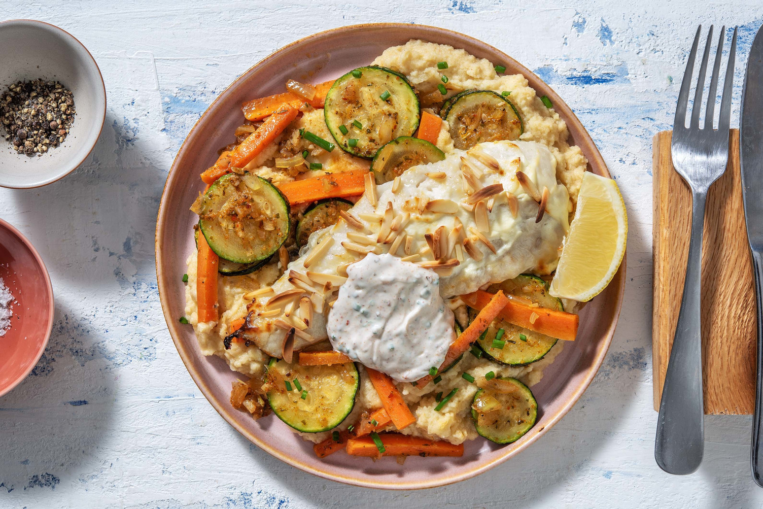 Kabeljauw met amandelkorst