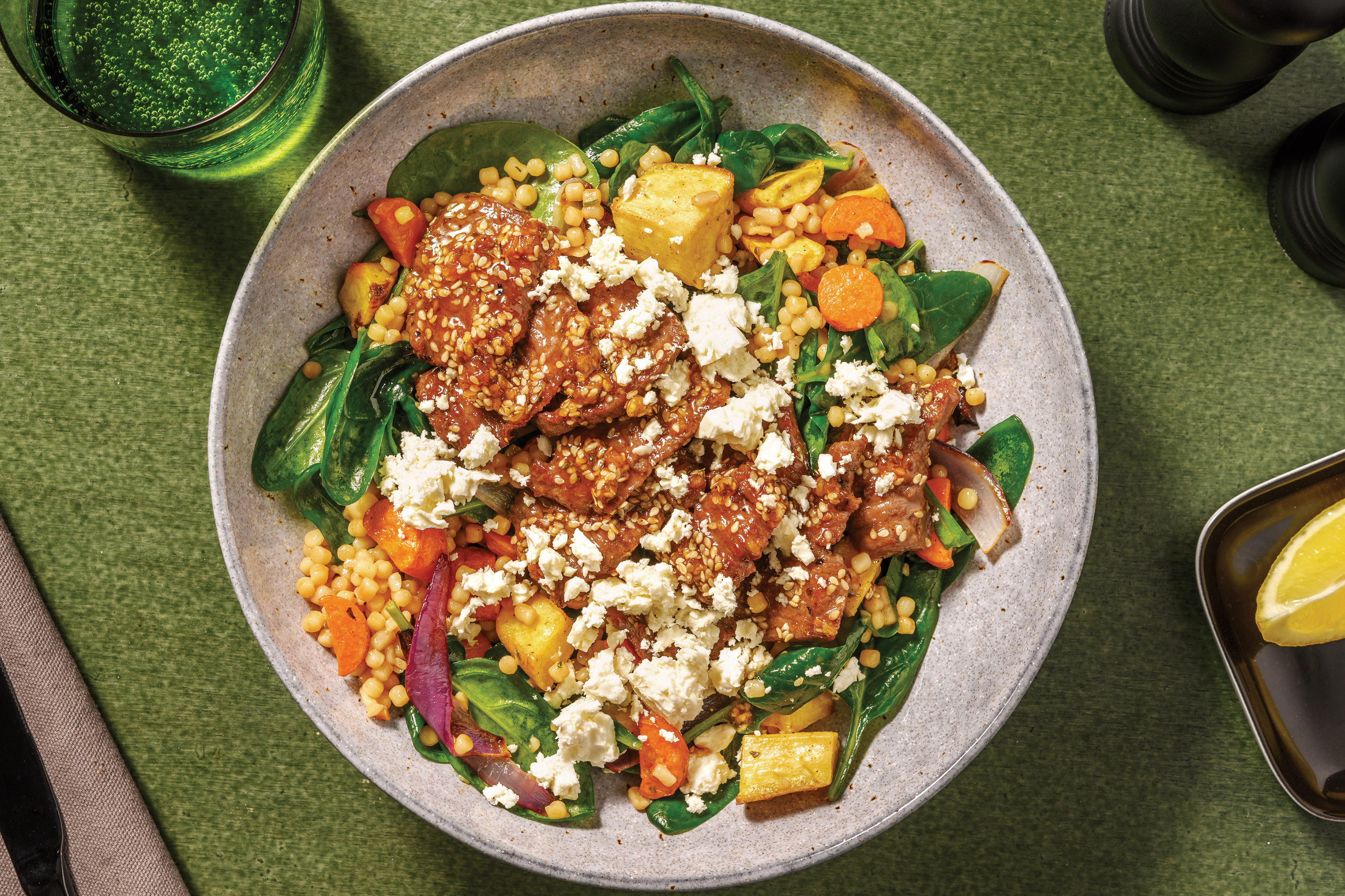 Herbed Honey & Sesame-Coated Lamb