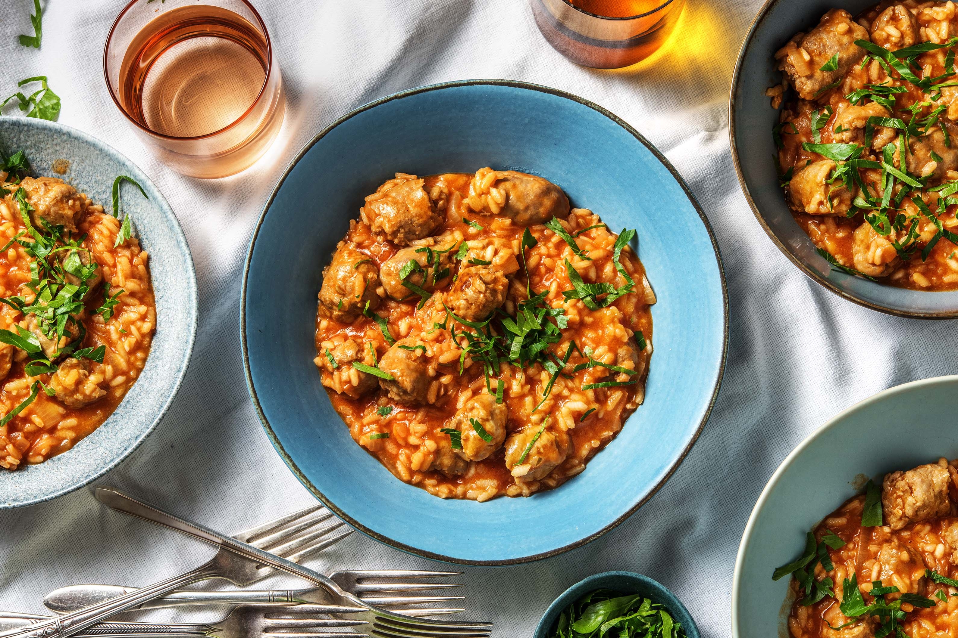 Italian Sausage Tomato Risotto