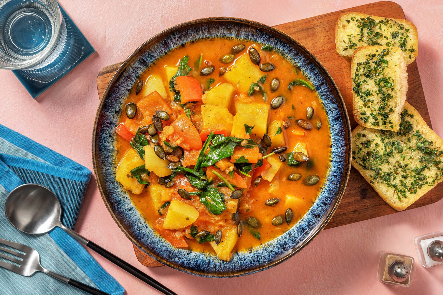 Herbstlicher Federkohl-Kartoffel-Eintopf